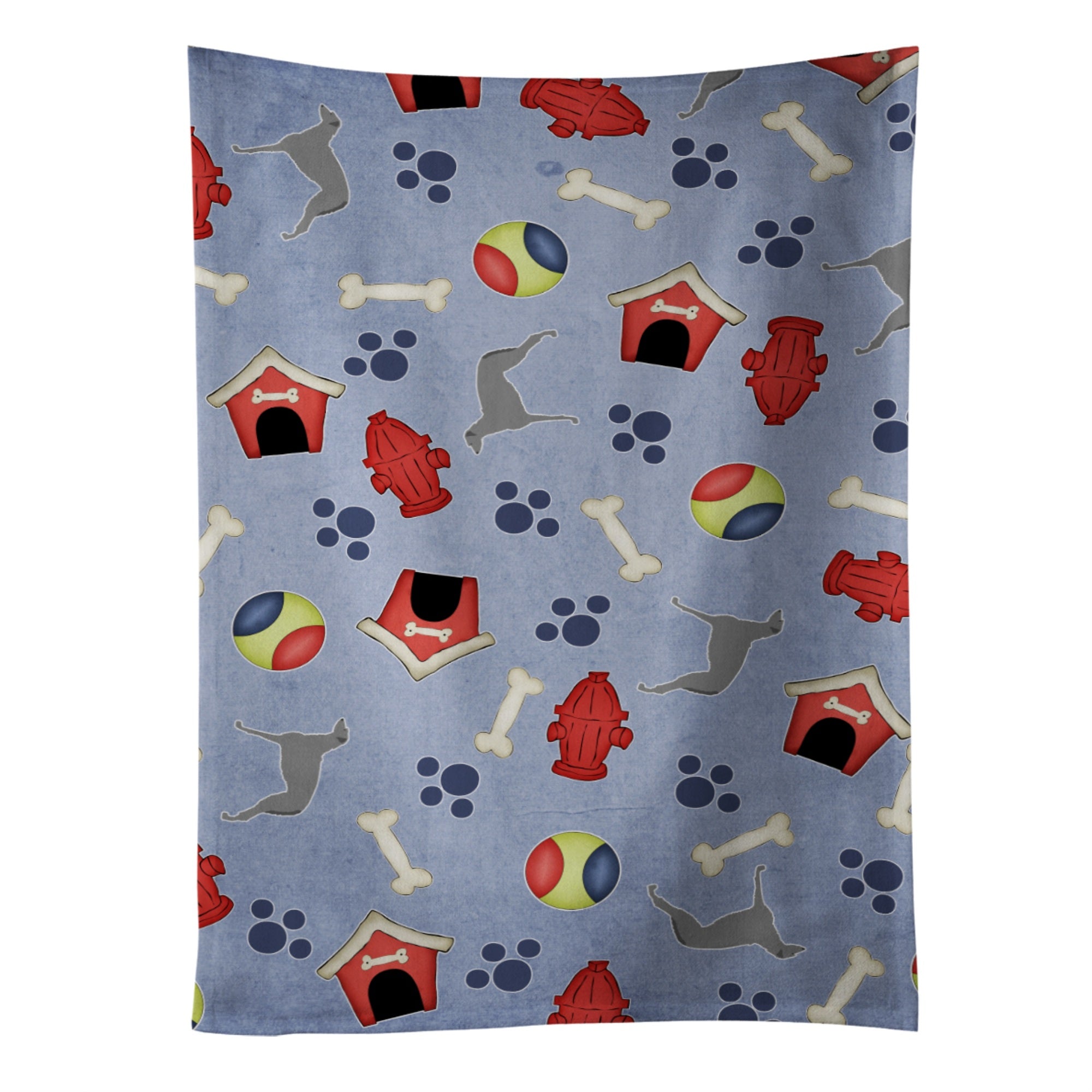 Caroline'S Treasures Bb3896Ktwl Scottish Deerhound Dog House Kitchen Towel, 25 X 15, Multicolor