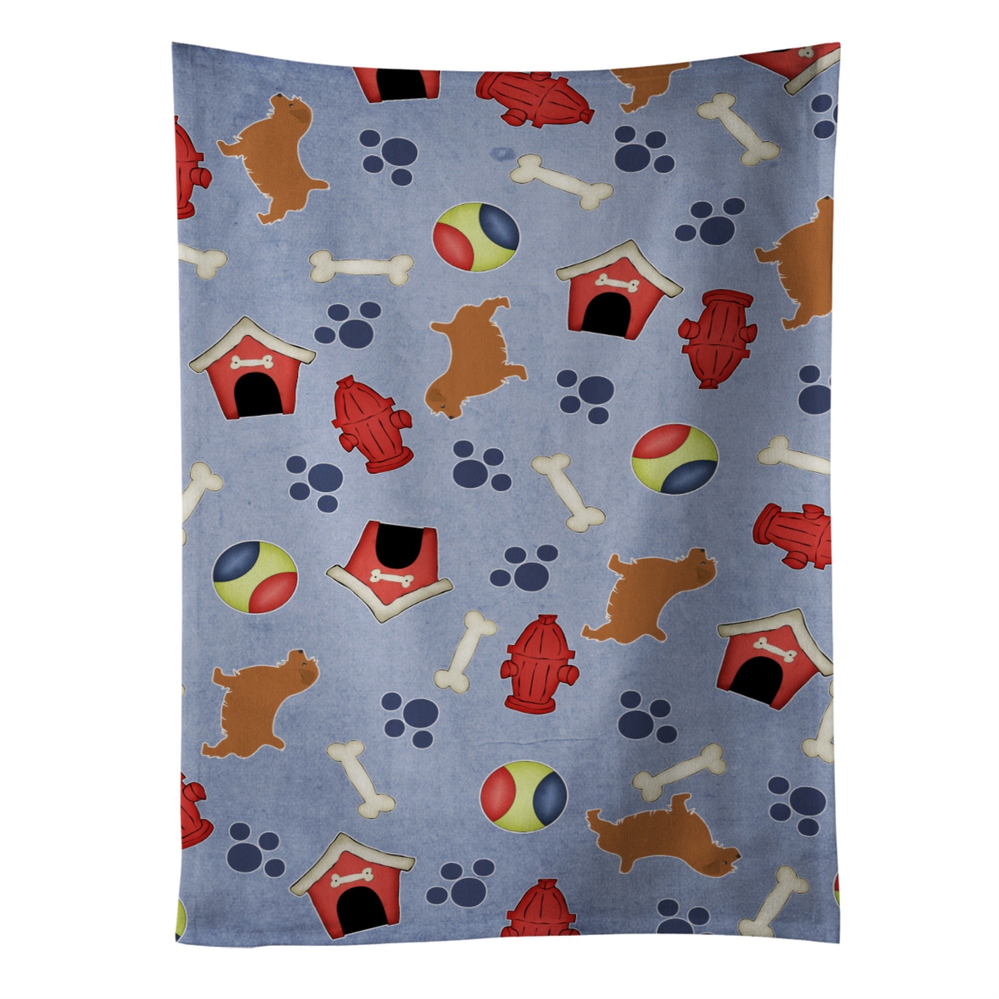 Caroline'S Treasures Bb3909Ktwl Norfolk Terrier Dog House Collection Kitchen Towel, 25 X 15, Multicolor