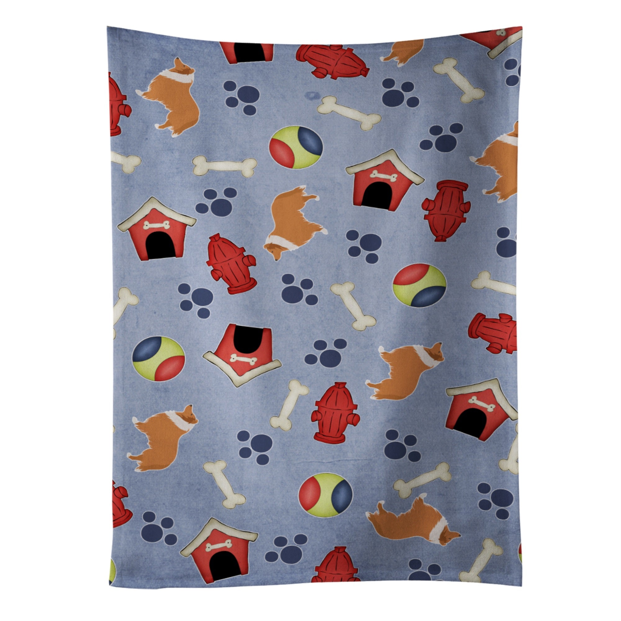 Caroline'S Treasures Bb3916Ktwl Collie Dog House Collection Kitchen Towel, 25 X 15, Multicolor