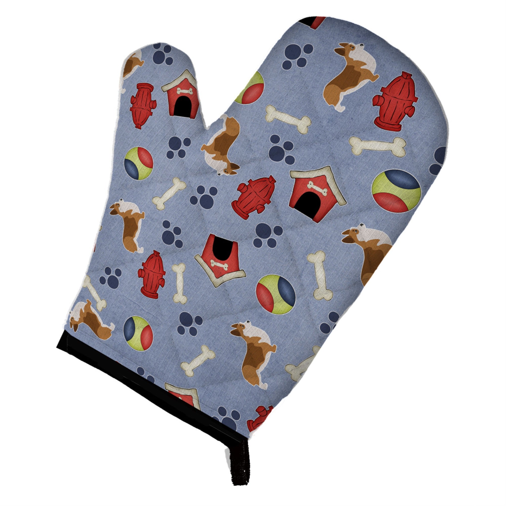 Caroline'S Treasures Bb3920Ovmt Corgi Dog House Collection Oven Mitt, 12 By 8.5, Multicolor