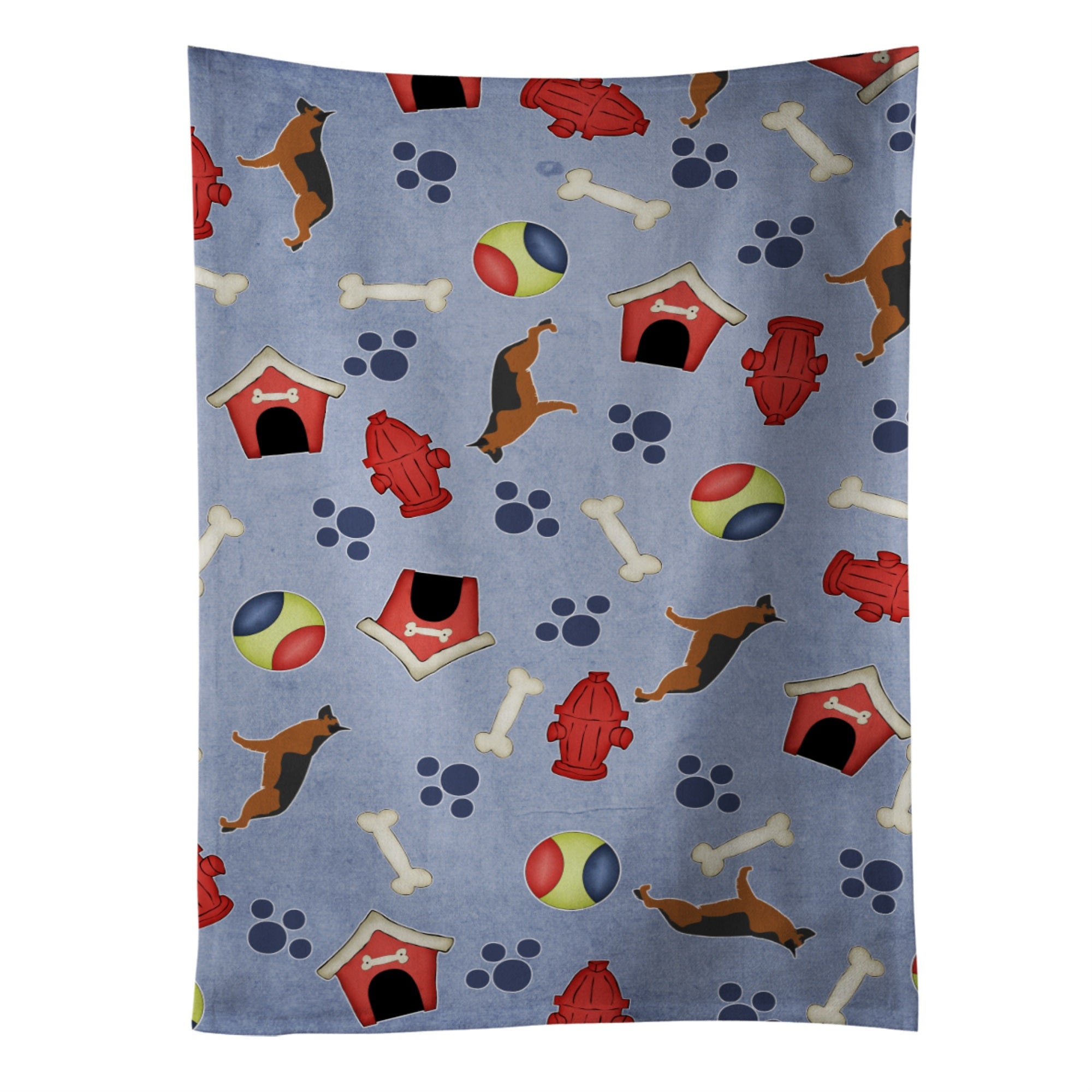 Caroline'S Treasures Bb3924Ktwl German Shepherd Dog House Collection Kitchen Towel, 25 X 15, Multicolor
