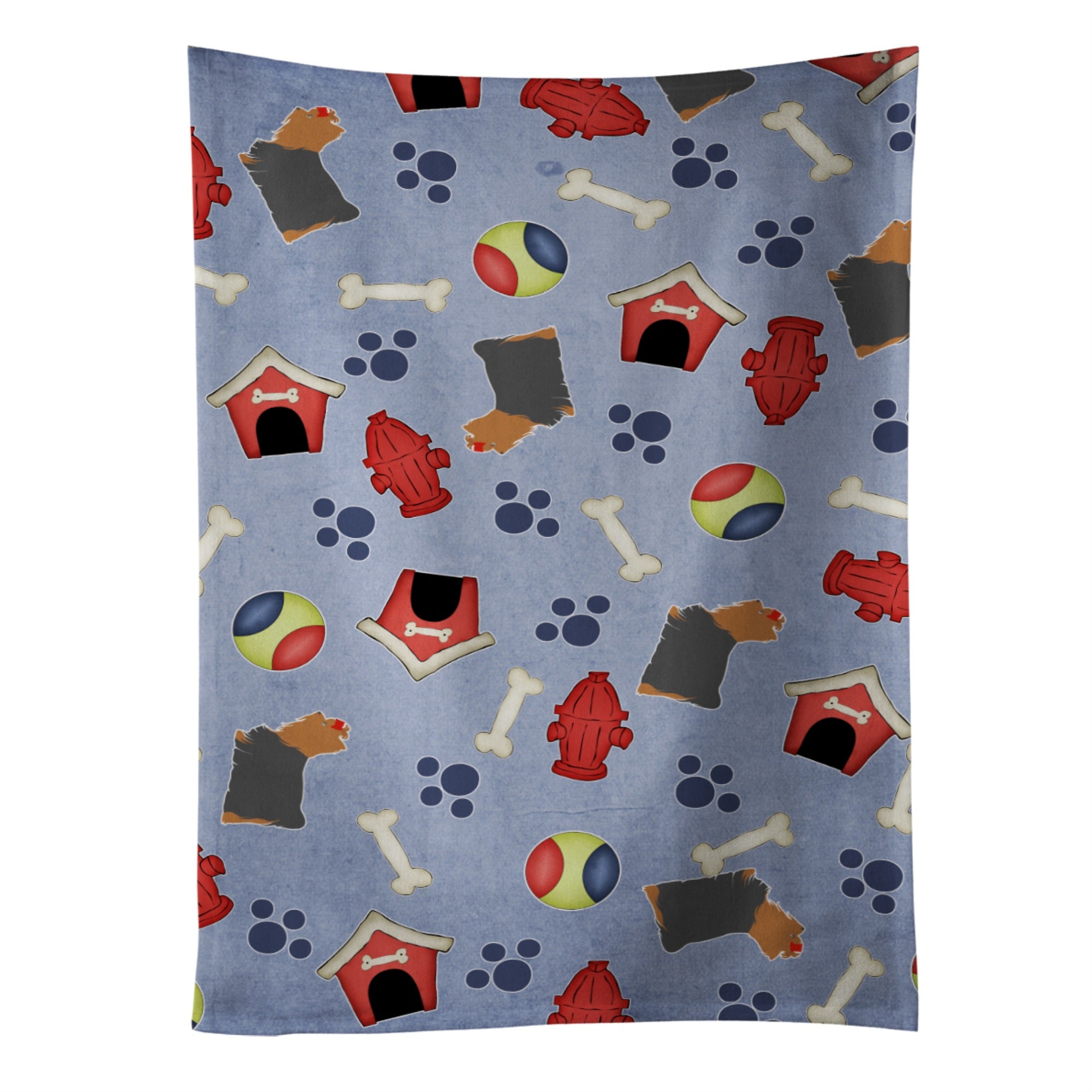 Caroline'S Treasures Bb3934Ktwl Yorkshire Terrier Yorkie Kitchen Towel, 25 X 15, Multicolor