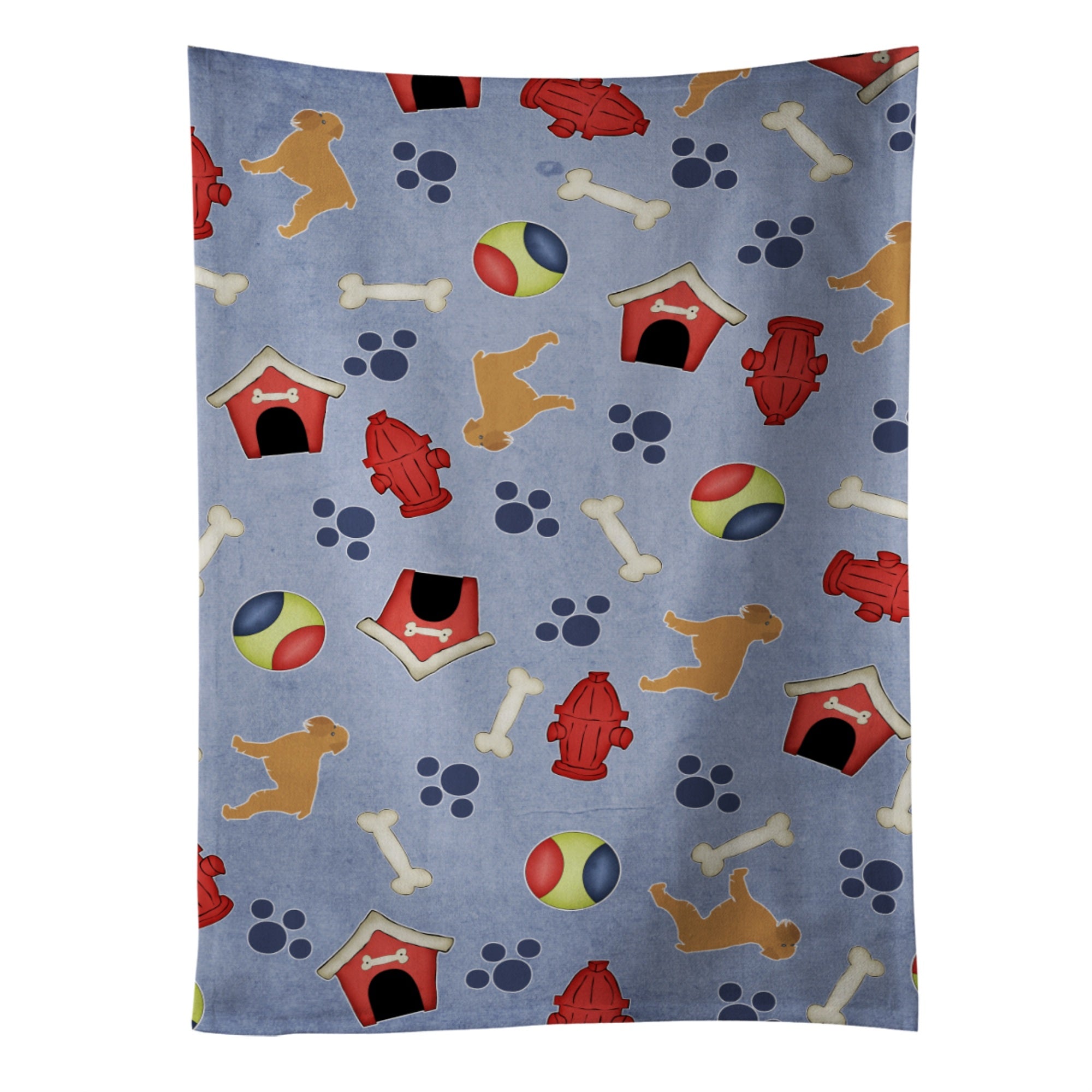 Caroline'S Treasures Bb3940Ktwl Brussels Griffon Dog House Kitchen Towel, 25 X 15, Multicolor