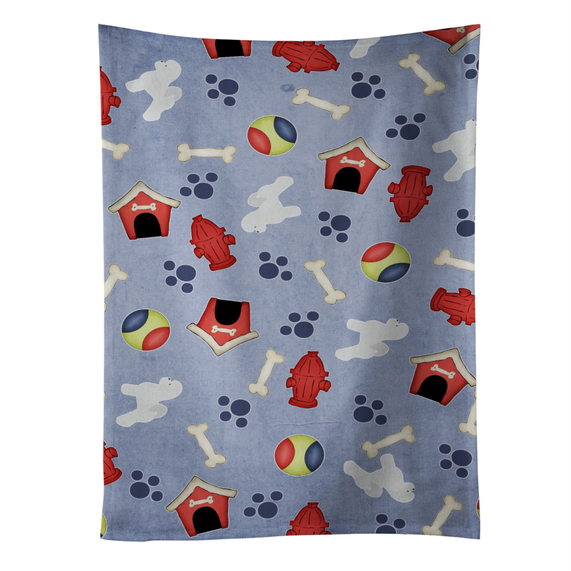 Caroline'S Treasures Bb3945Ktwl Bichon Frise Dog House Collection Kitchen Towel, 25 X 15, Multicolor