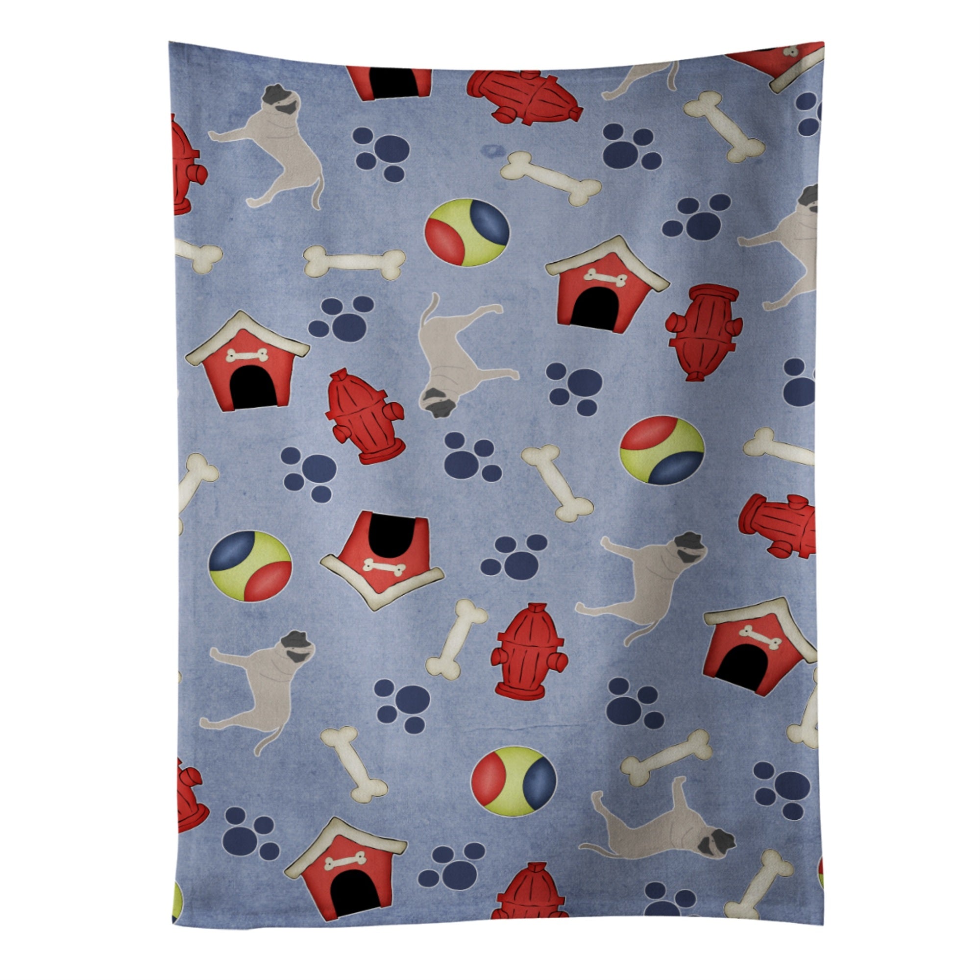 Caroline'S Treasures Bb3956Ktwl English Mastiff Dog House Collection Kitchen Towel, 25 X 15, Multicolor