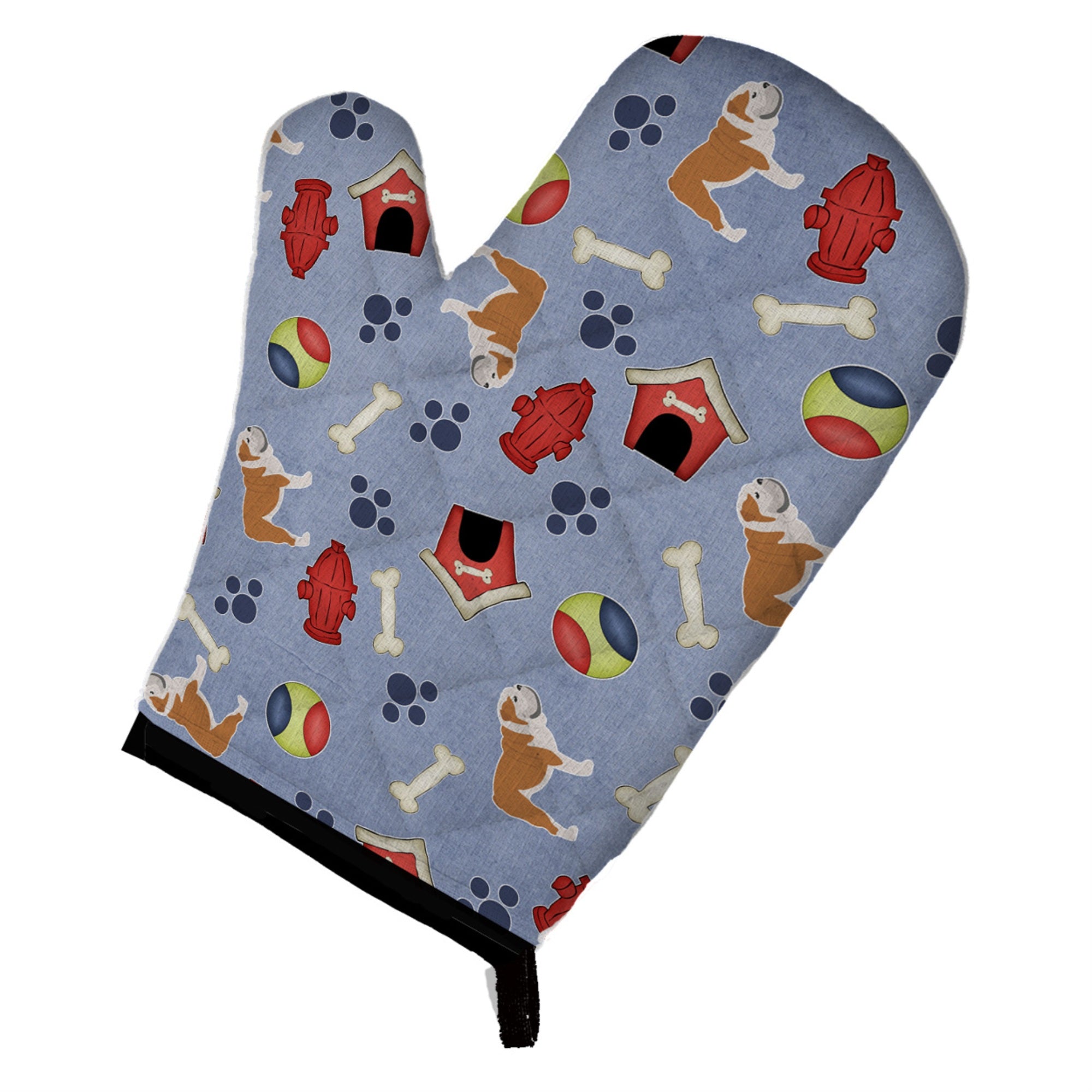 Caroline'S Treasures Bb3962Ovmt English Bulldog Dog House Collection Oven Mitt, 12 By 8.5, Multicolor