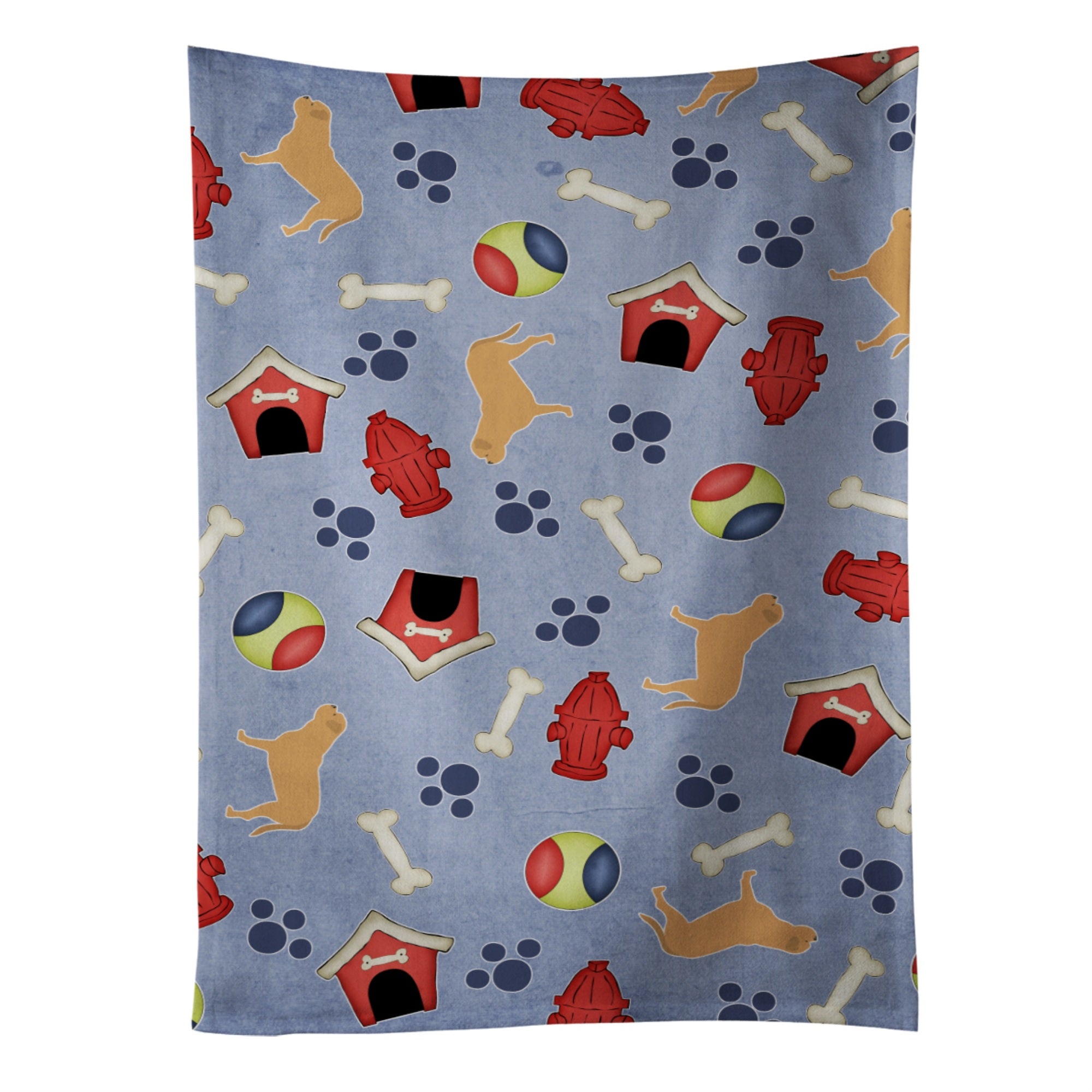 Caroline'S Treasures Bb3970Ktwl Dogue De Bordeaux Dog House Kitchen Towel, 25 X 15, Multicolor