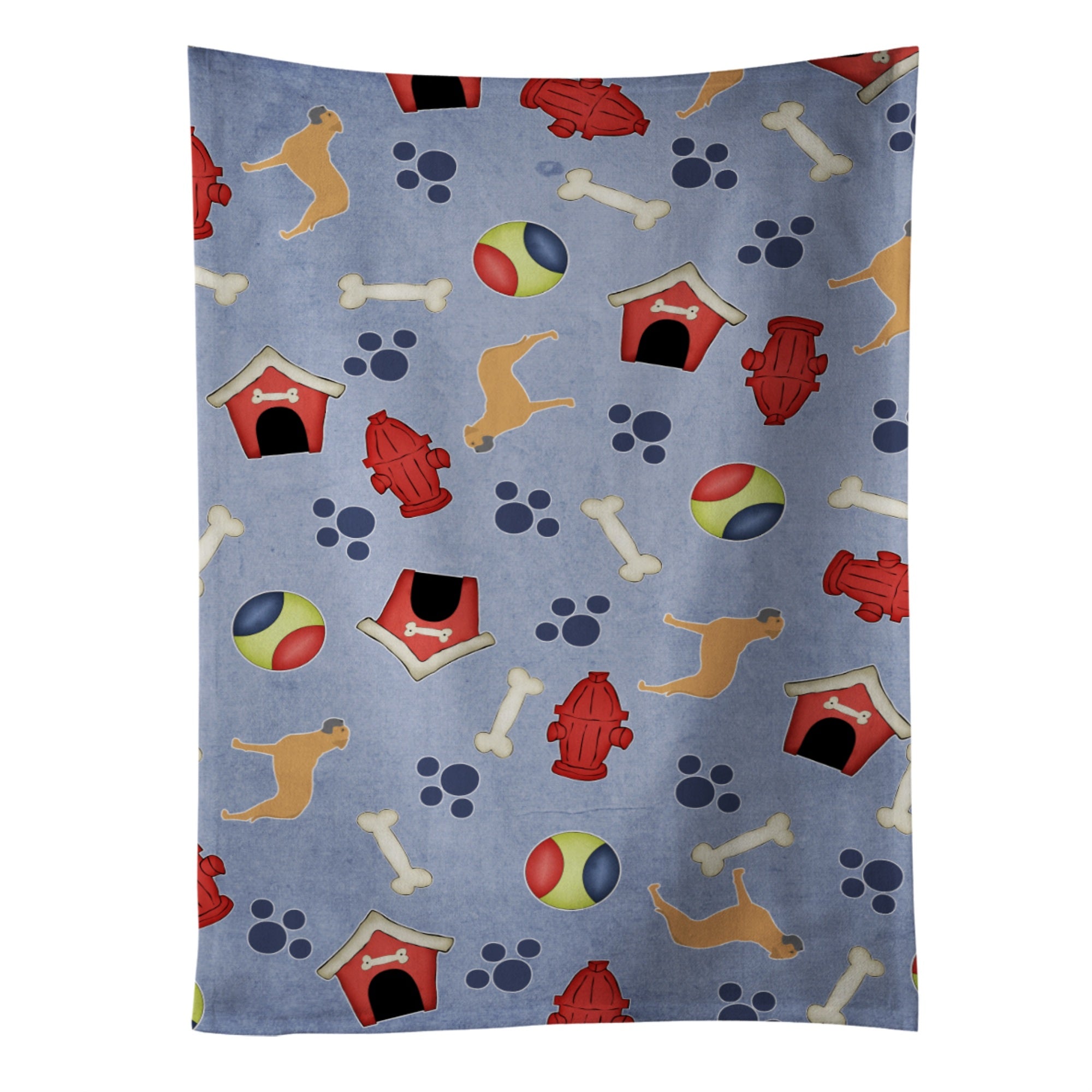Caroline'S Treasures Bb3971Ktwl Bullmastiff Dog House Collection Kitchen Towel, 25 X 15, Multicolor
