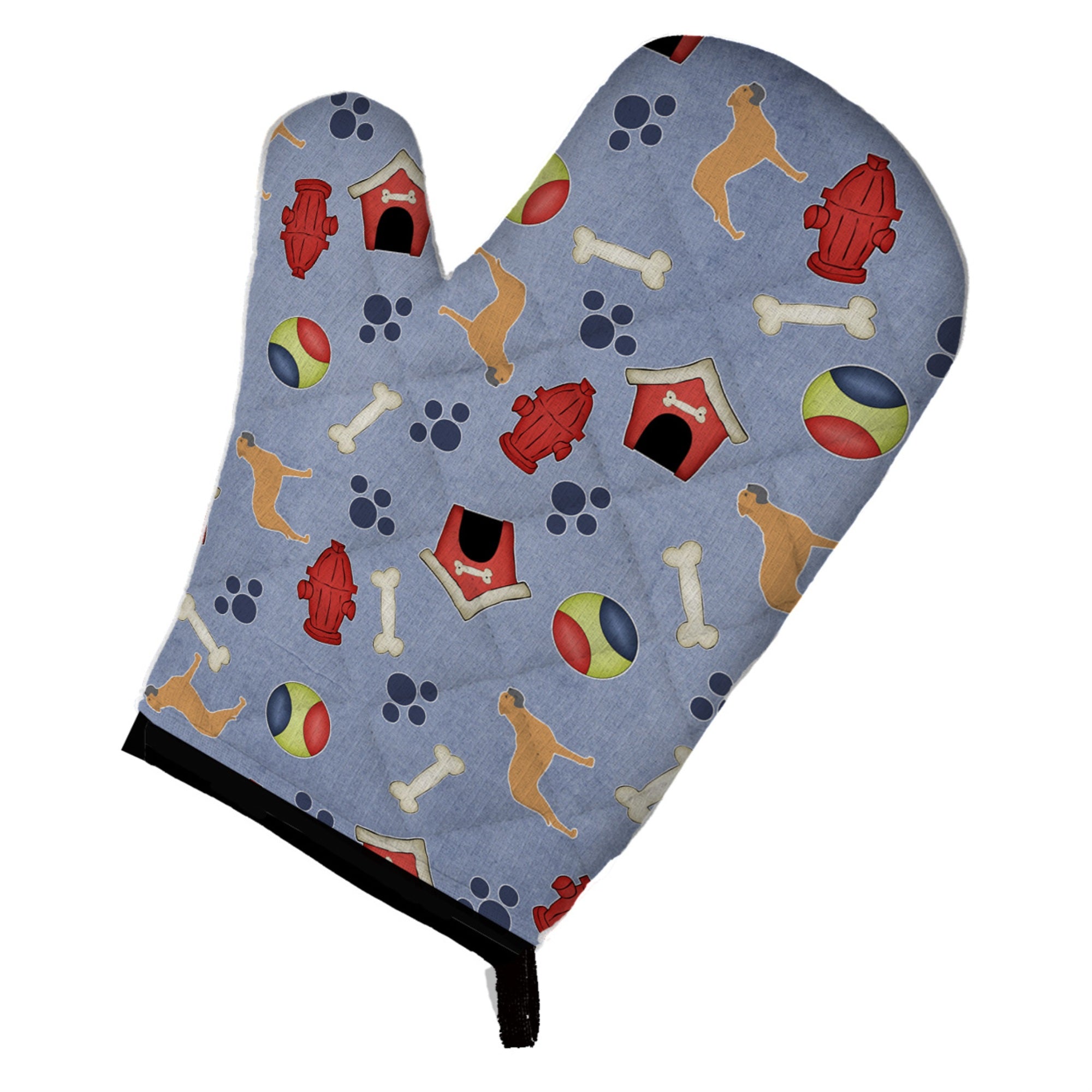 Caroline'S Treasures Bb3971Ovmt Bullmastiff Dog House Collection Oven Mitt, 12 By 8.5, Multicolor