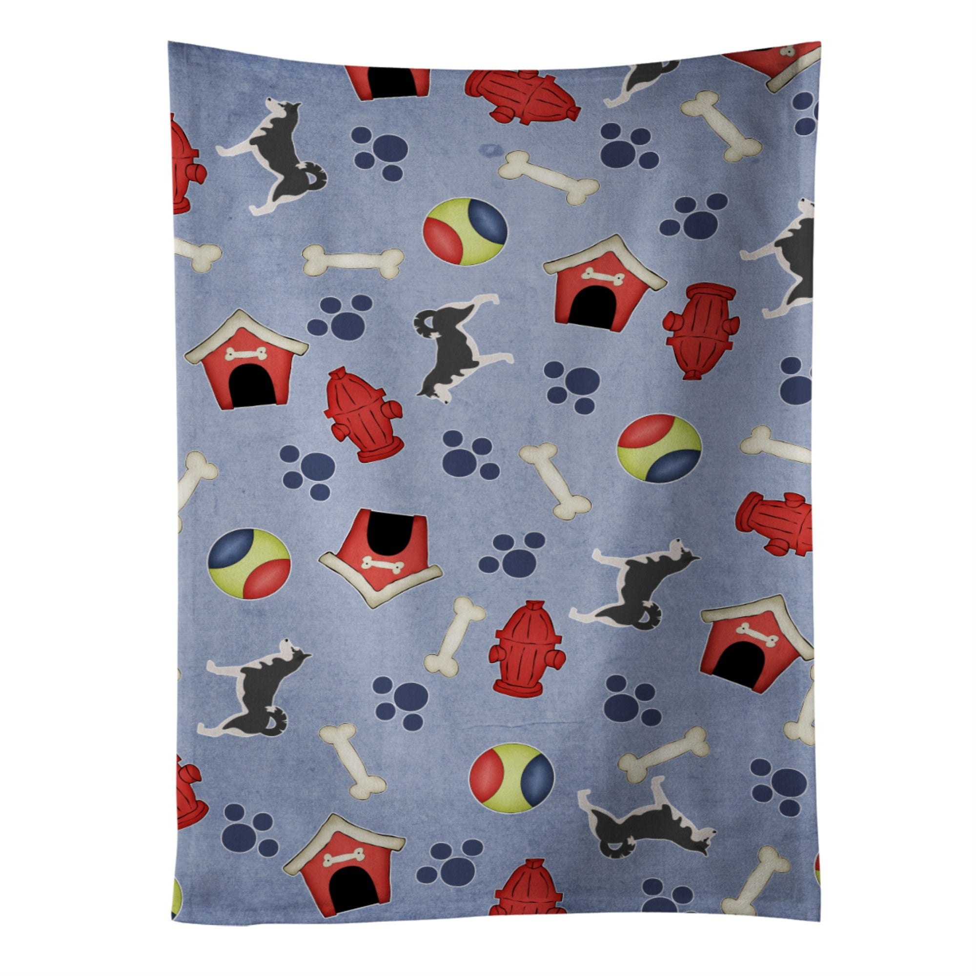 Caroline'S Treasures Bb3980Ktwl Siberian Husky Dog House Collection Kitchen Towel, 25 X 15, Multicolor