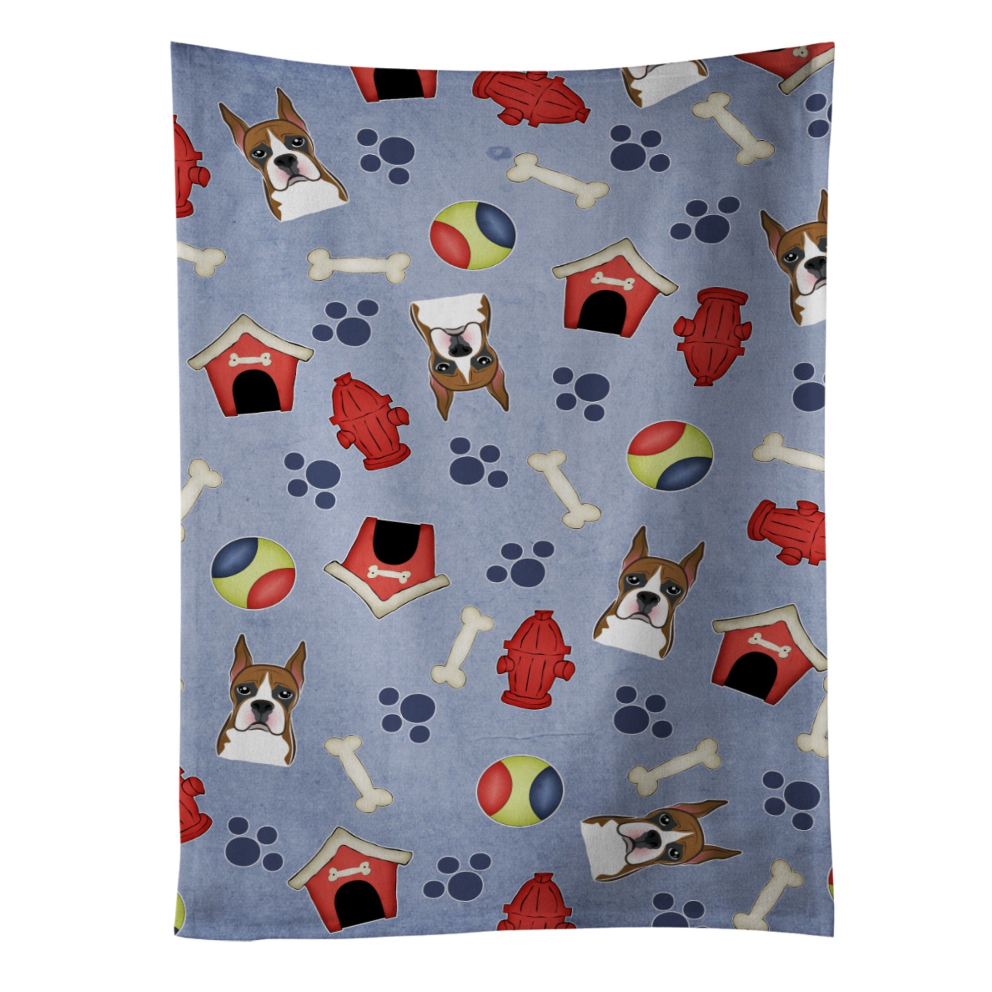 Caroline'S Treasures Bb4002Ktwl Dog House Collection Boxer Kitchen Towel, 25 X 15, Multicolor