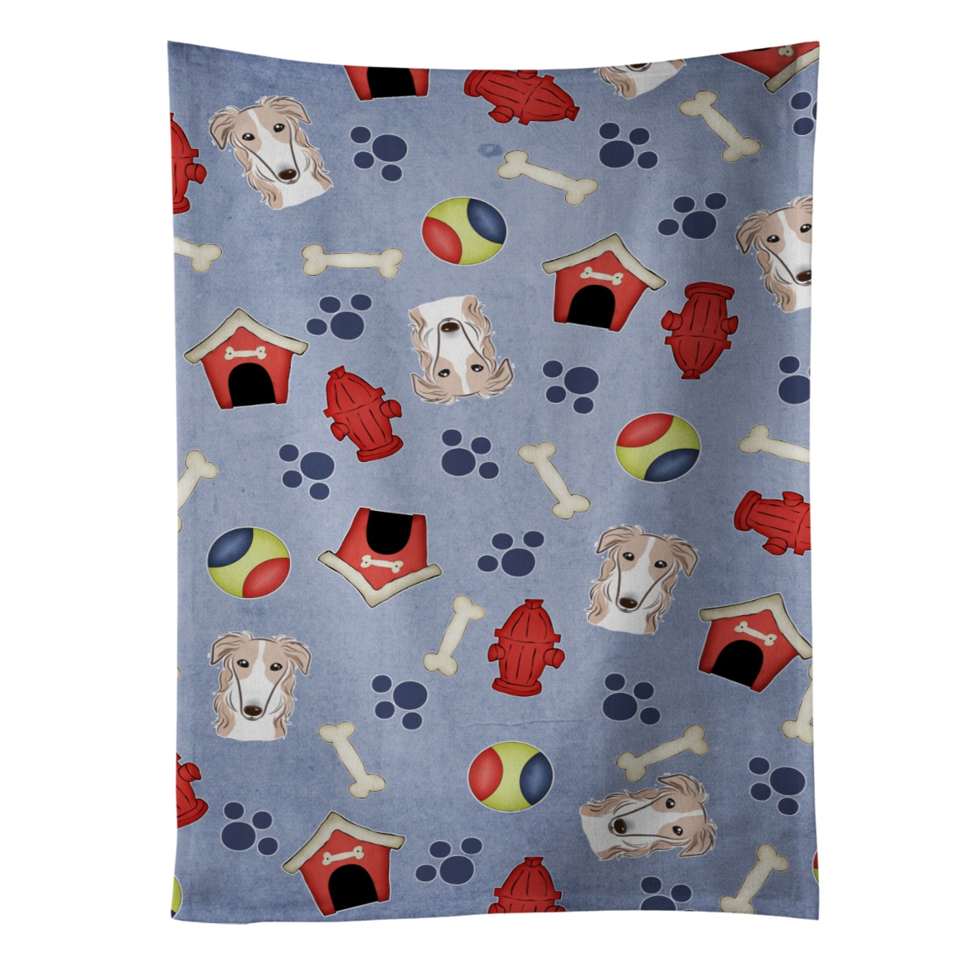 Caroline'S Treasures Bb4007Ktwl Dog House Collection Borzoi Kitchen Towel, 25 X 15, Multicolor