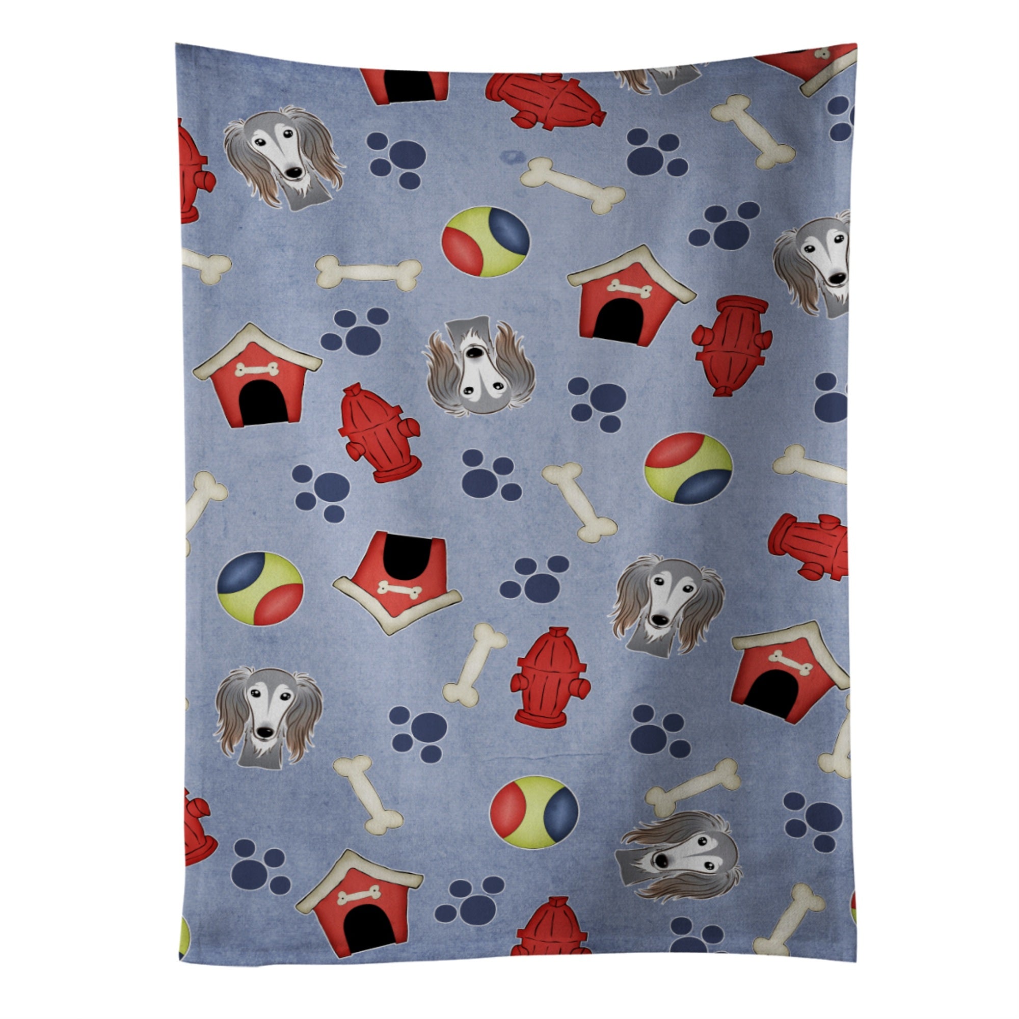 Caroline'S Treasures Bb4008Ktwl Dog House Collection Saluki Kitchen Towel, 25 X 15, Multicolor