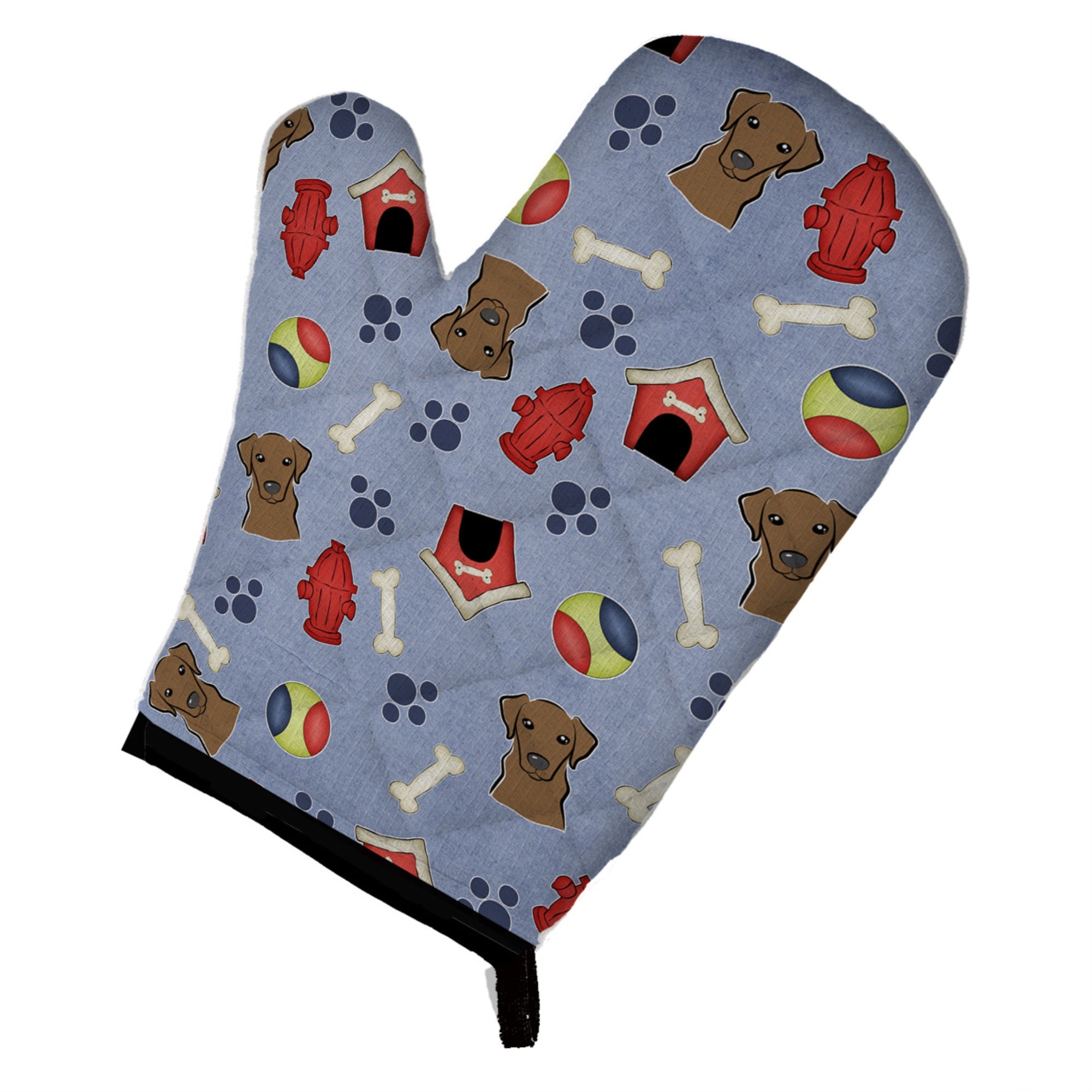 Caroline'S Treasures Bb4013Ovmt Dog House Collection Chocolate Labrador Oven Mitt, 12 By 8.5, Multicolor
