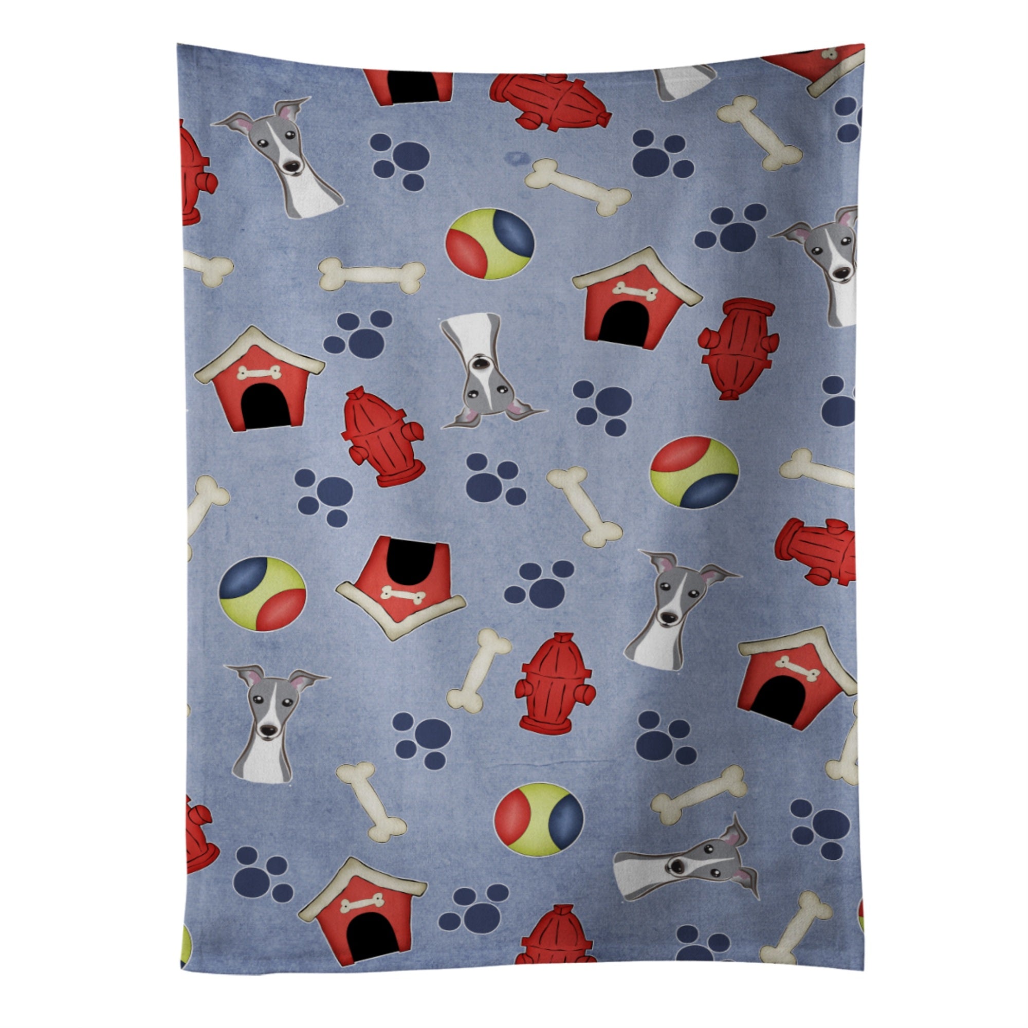 Caroline'S Treasures Bb4015Ktwl Dog House Italian Greyhound Kitchen Towel, 25 X 15, Multicolor