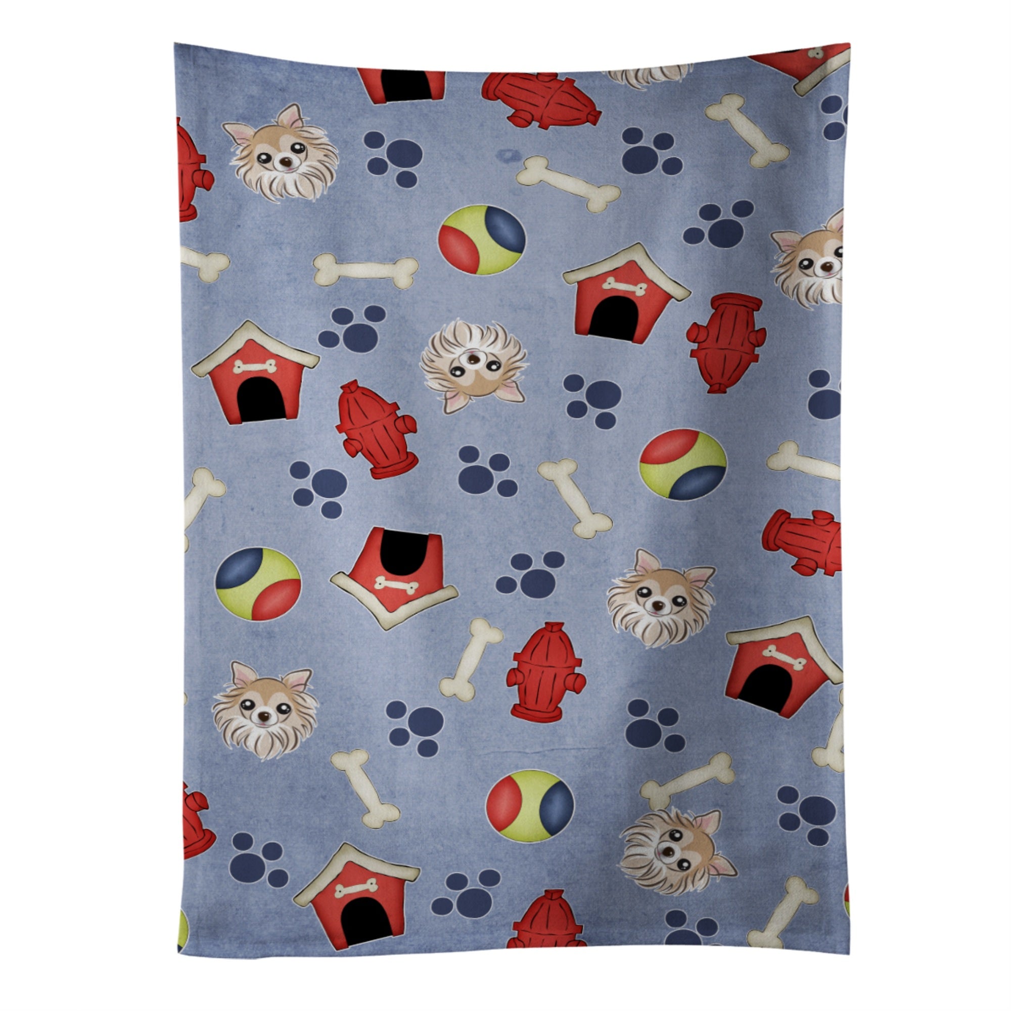 Caroline'S Treasures Bb4030Ktwl Dog House Collection Chihuahua Kitchen Towel, 25 X 15, Multicolor
