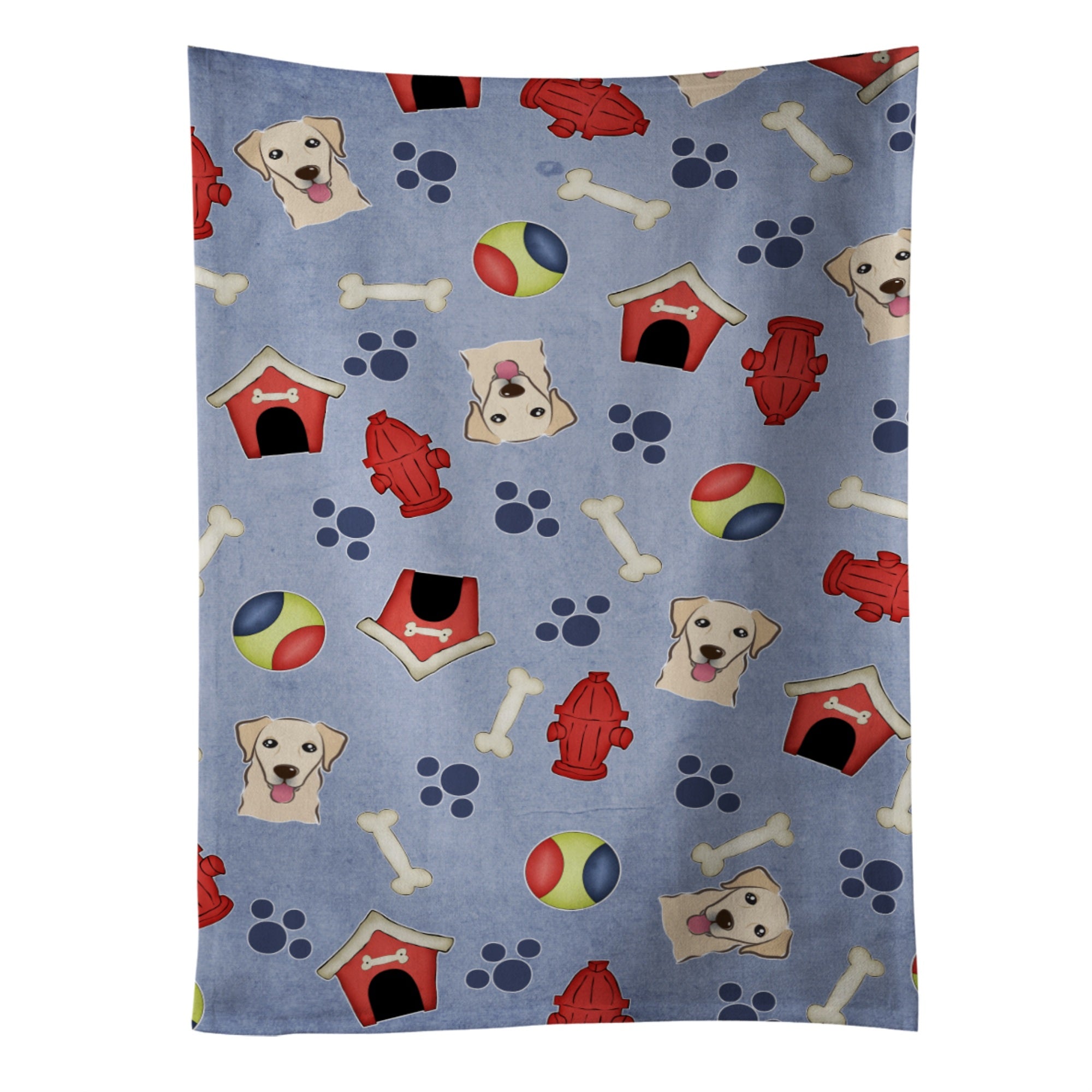 Caroline'S Treasures Bb4031Ktwl Dog House Golden Retriever Kitchen Towel, 25 X 15, Multicolor