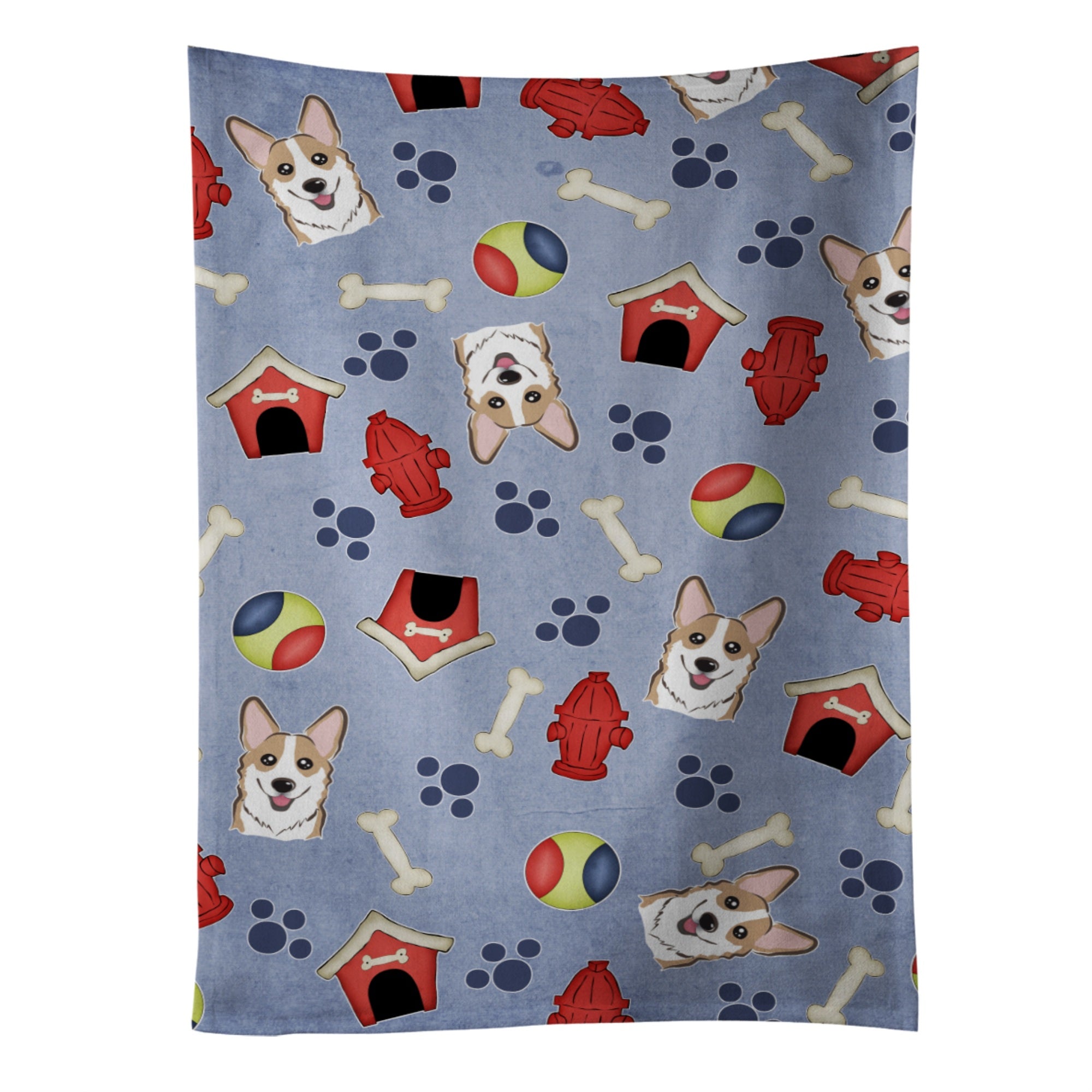 Caroline'S Treasures Bb4032Ktwl Dog House Collection Sable Corgi Kitchen Towel, 25 X 15, Multicolor