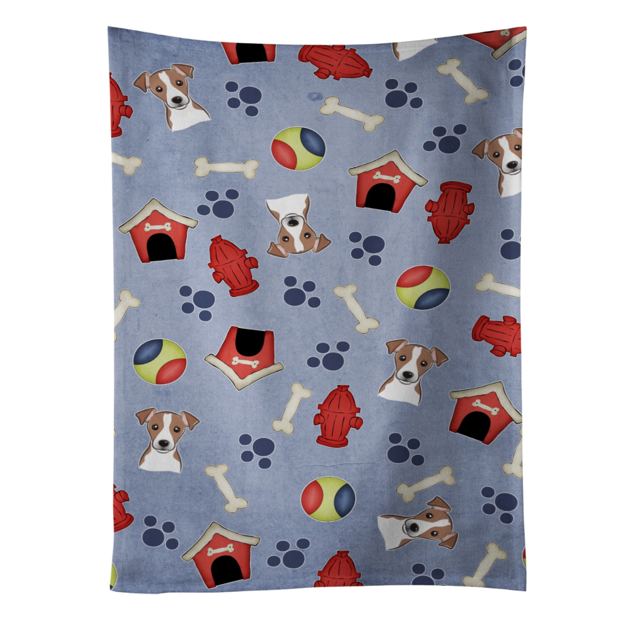 Caroline'S Treasures Bb4039Ktwl Dog House Jack Russell Terrier Kitchen Towel, 25 X 15, Multicolor