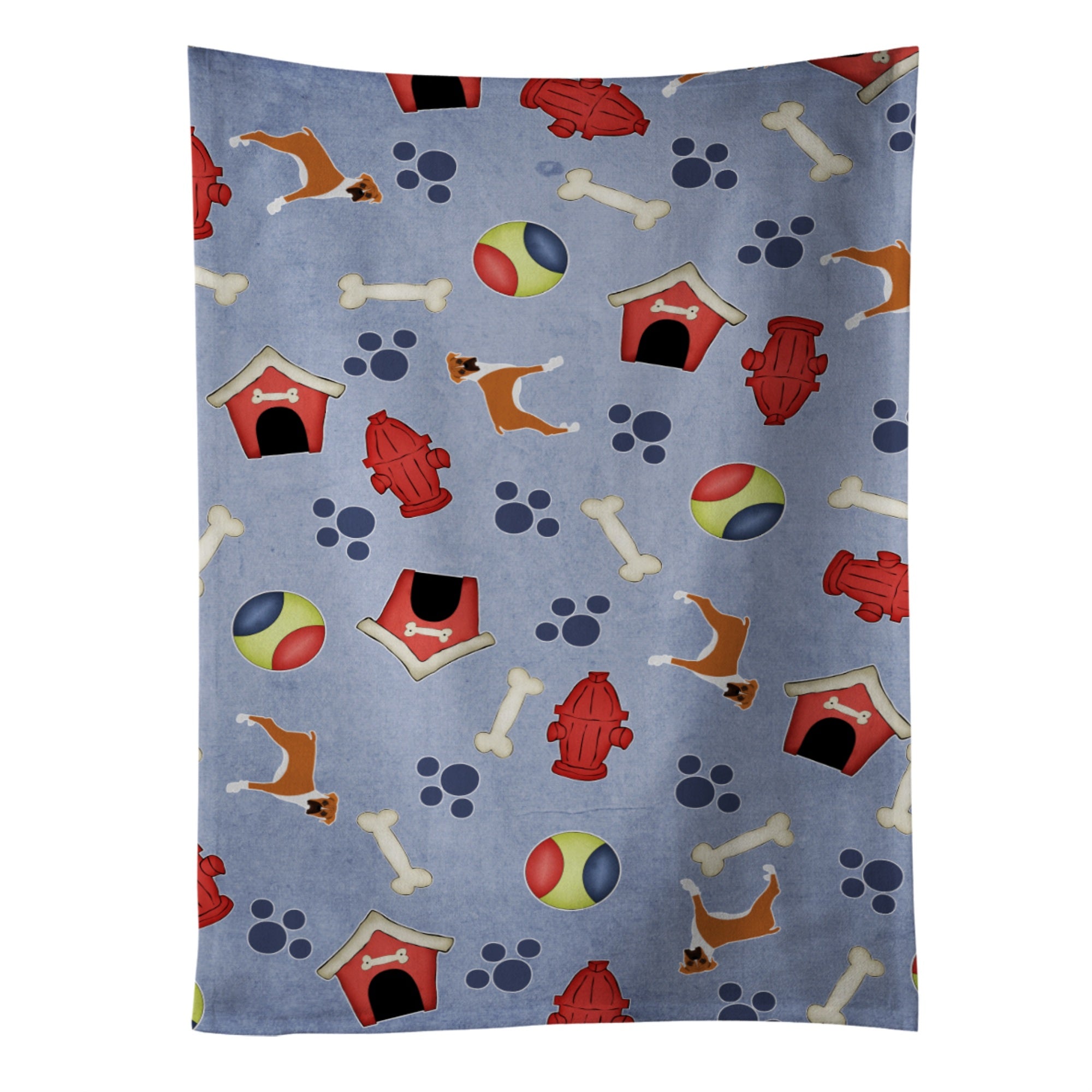 Caroline'S Treasures Bb4054Ktwl Dog House Collection Boxer Kitchen Towel, 25 X 15, Multicolor
