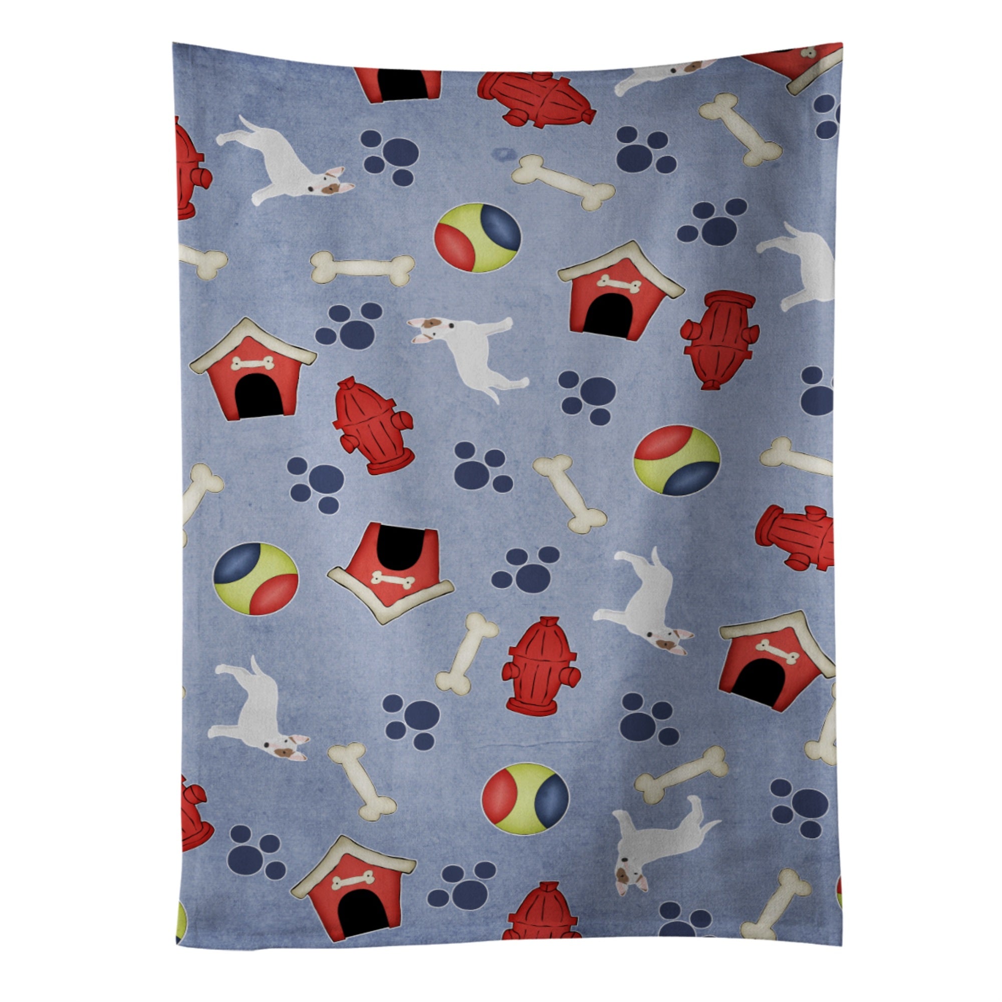 Caroline'S Treasures Bb4057Ktwl Dog House Collection Bull Terrier Kitchen Towel, 25 X 15, Multicolor
