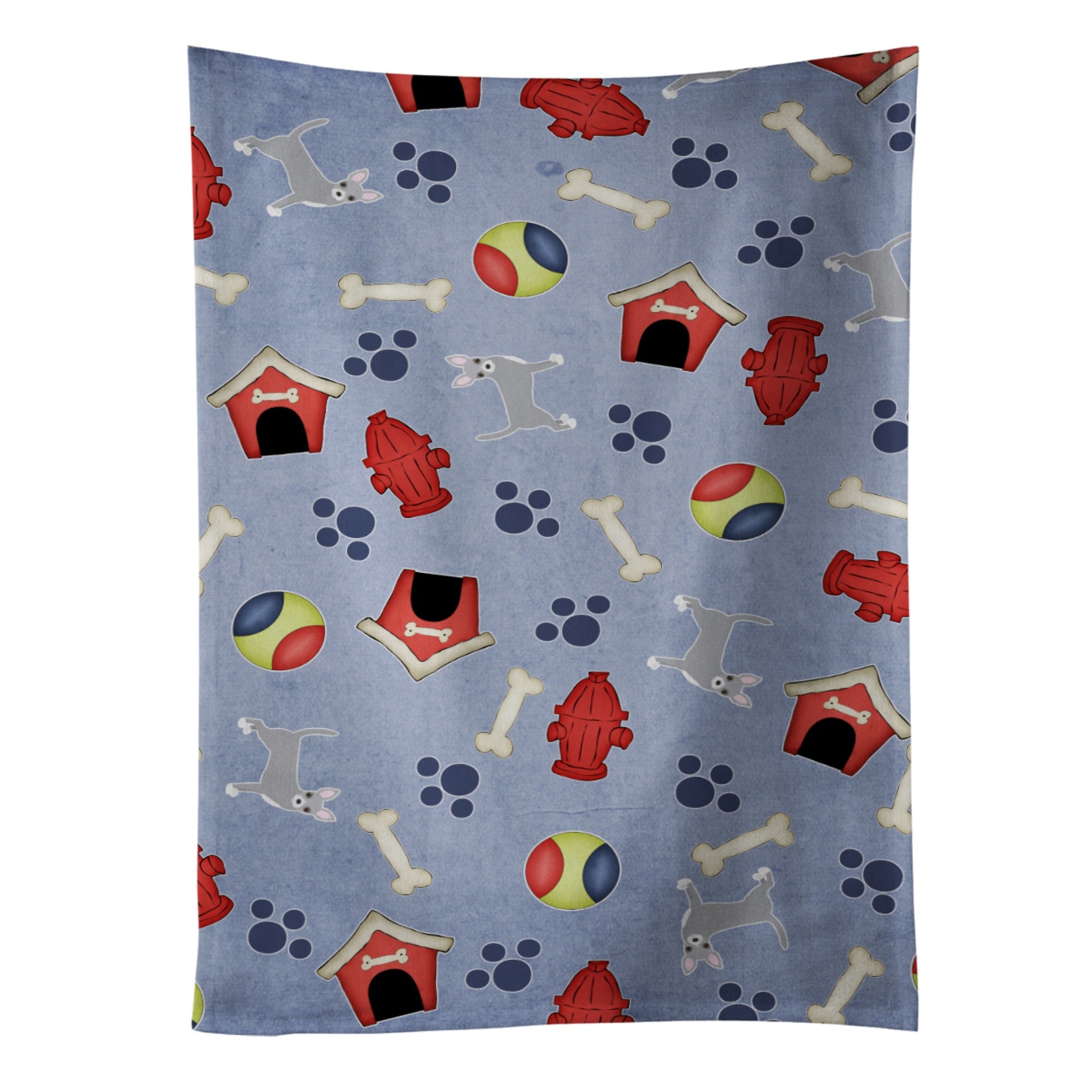Caroline'S Treasures Bb4069Ktwl Dog House Collection Blue Chihuahua Kitchen Towel, 25 X 15, Multicolor