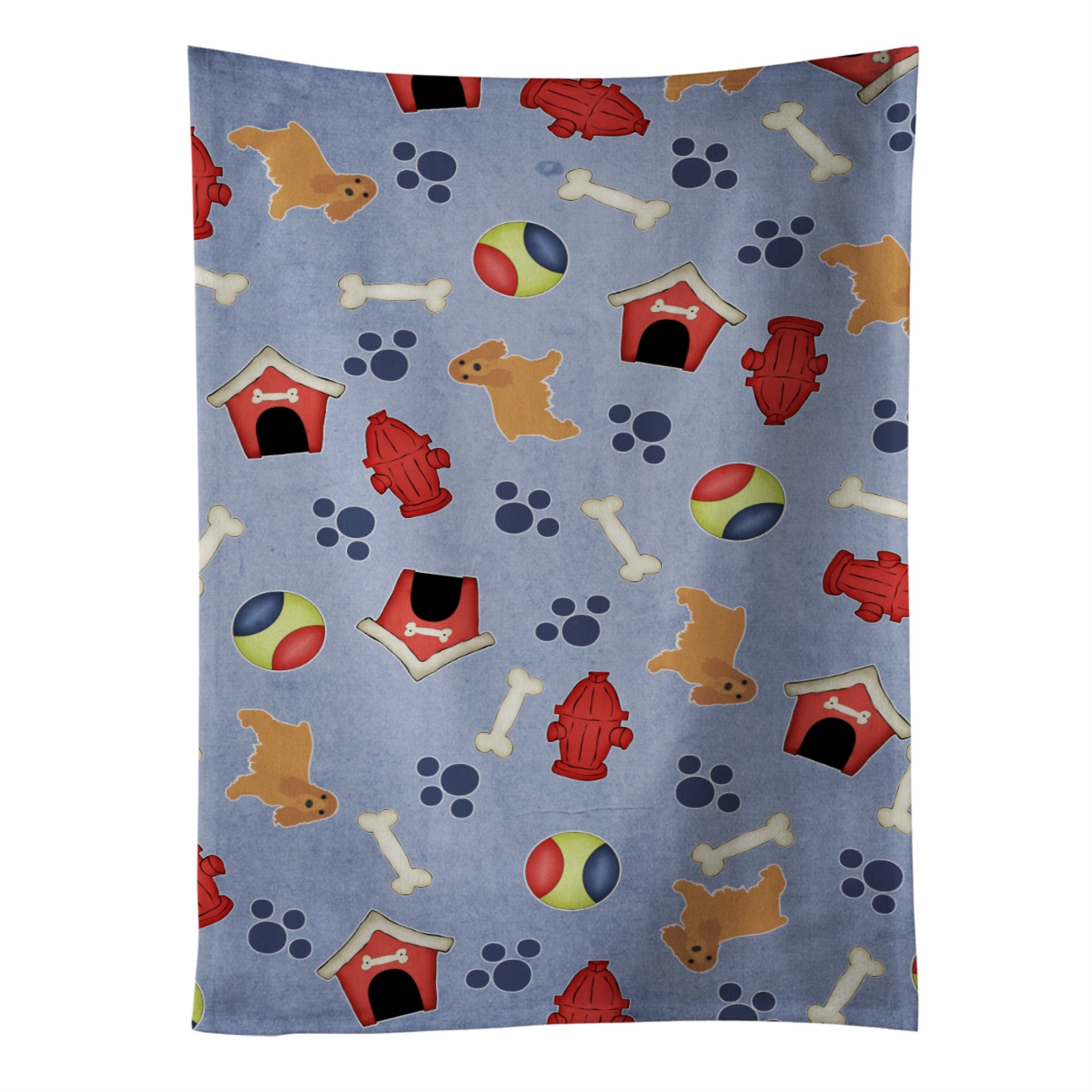 Caroline'S Treasures Bb4076Ktwl Dog House Collection Cocker Spaniel Kitchen Towel, 25 X 15, Multicolor