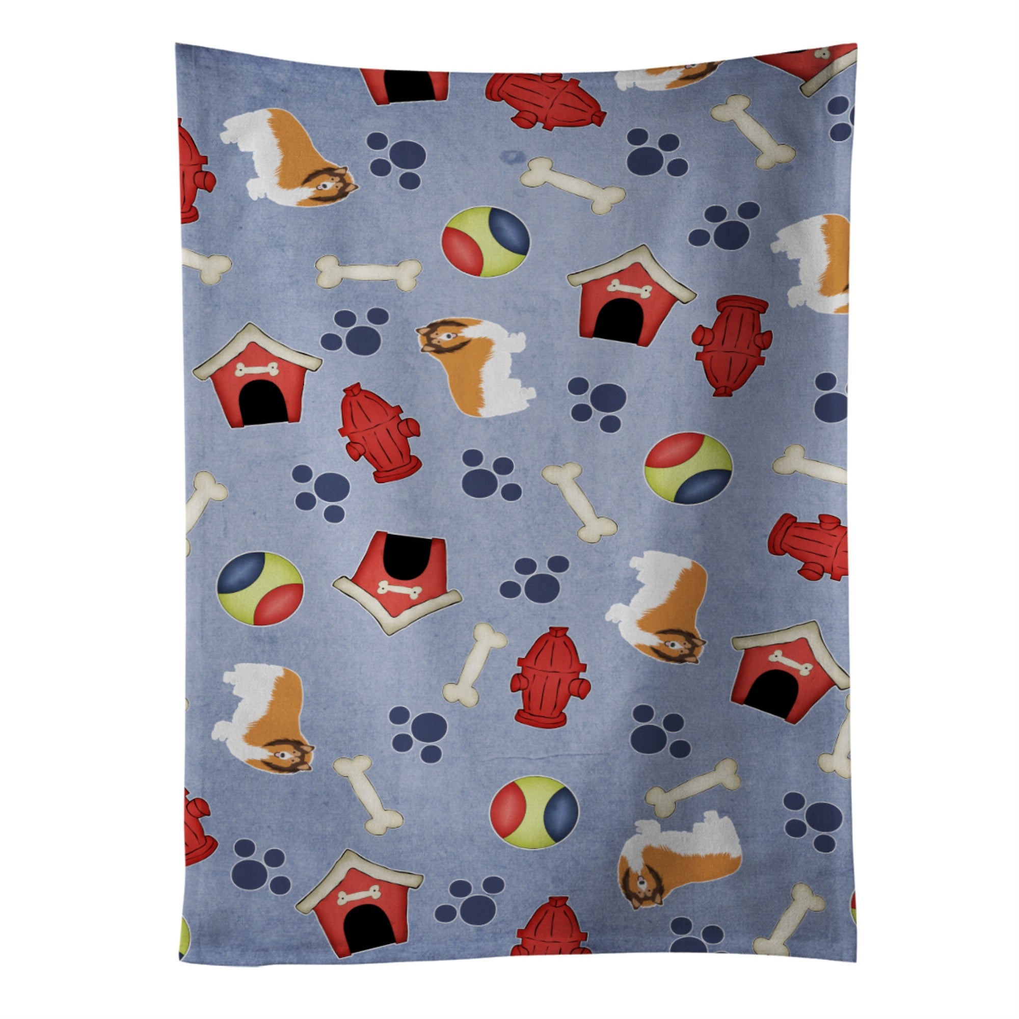 Caroline'S Treasures Bb4077Ktwl Dog House Collection Rough Collie Kitchen Towel, 25 X 15, Multicolor