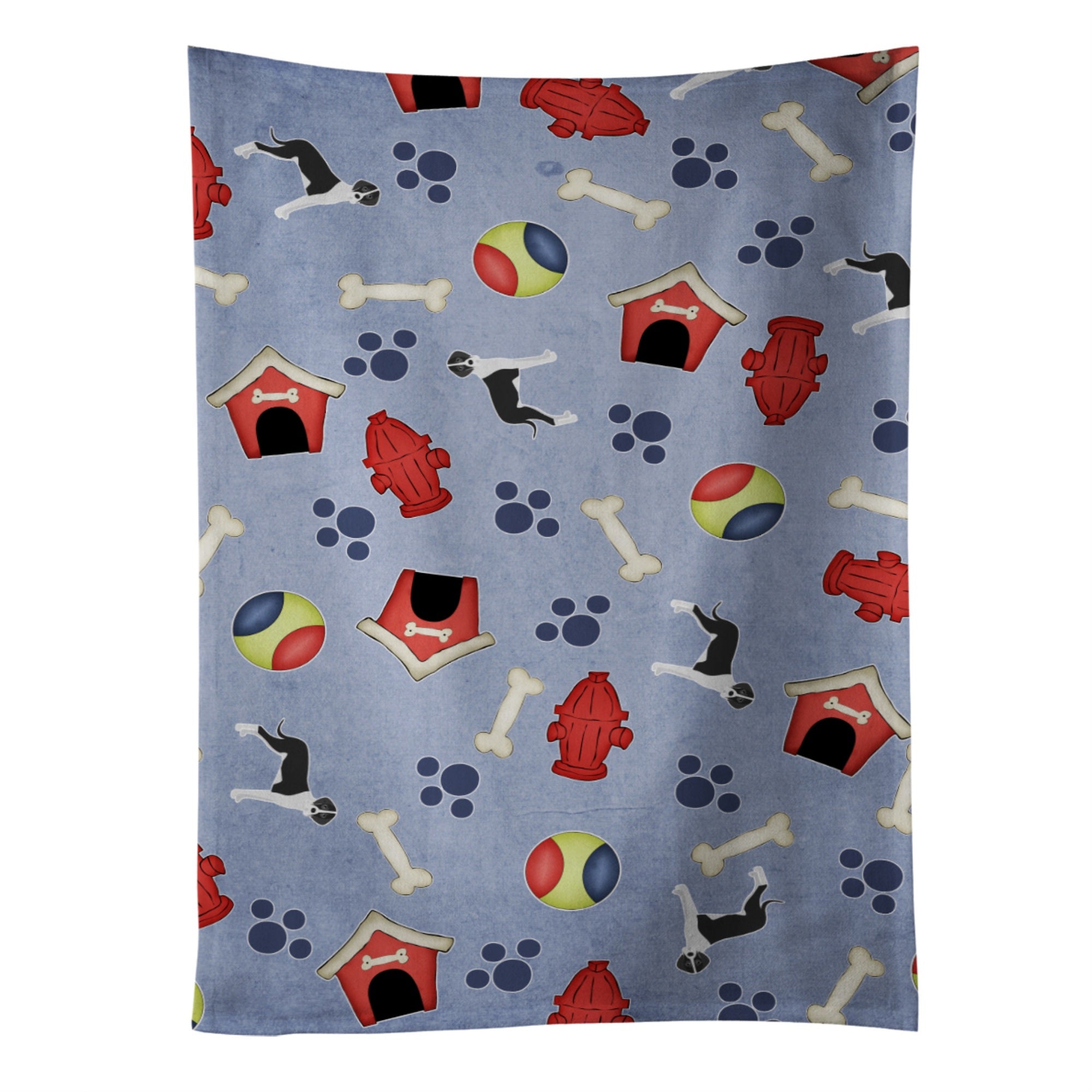 Caroline'S Treasures Bb4095Ktwl Dog House Mantle Natural Great Dane Kitchen Towel, 25 X 15, Multicolor