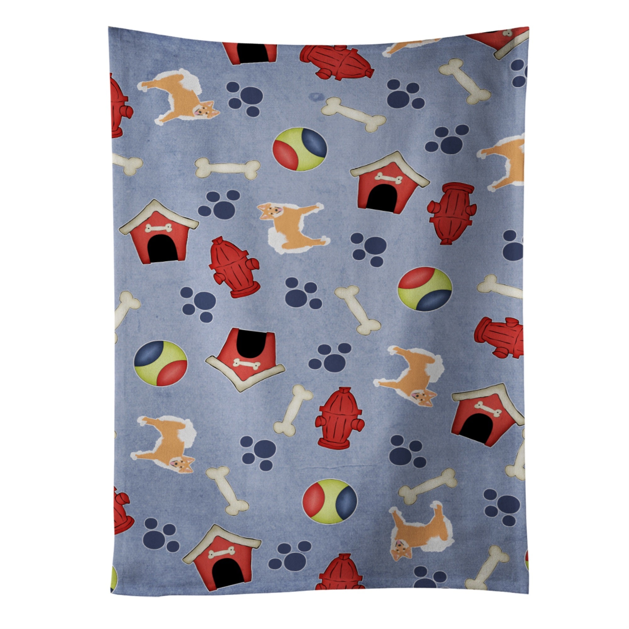 Caroline'S Treasures Bb4098Ktwl Dog House Icelandic Shepherd Kitchen Towel, 25 X 15, Multicolor