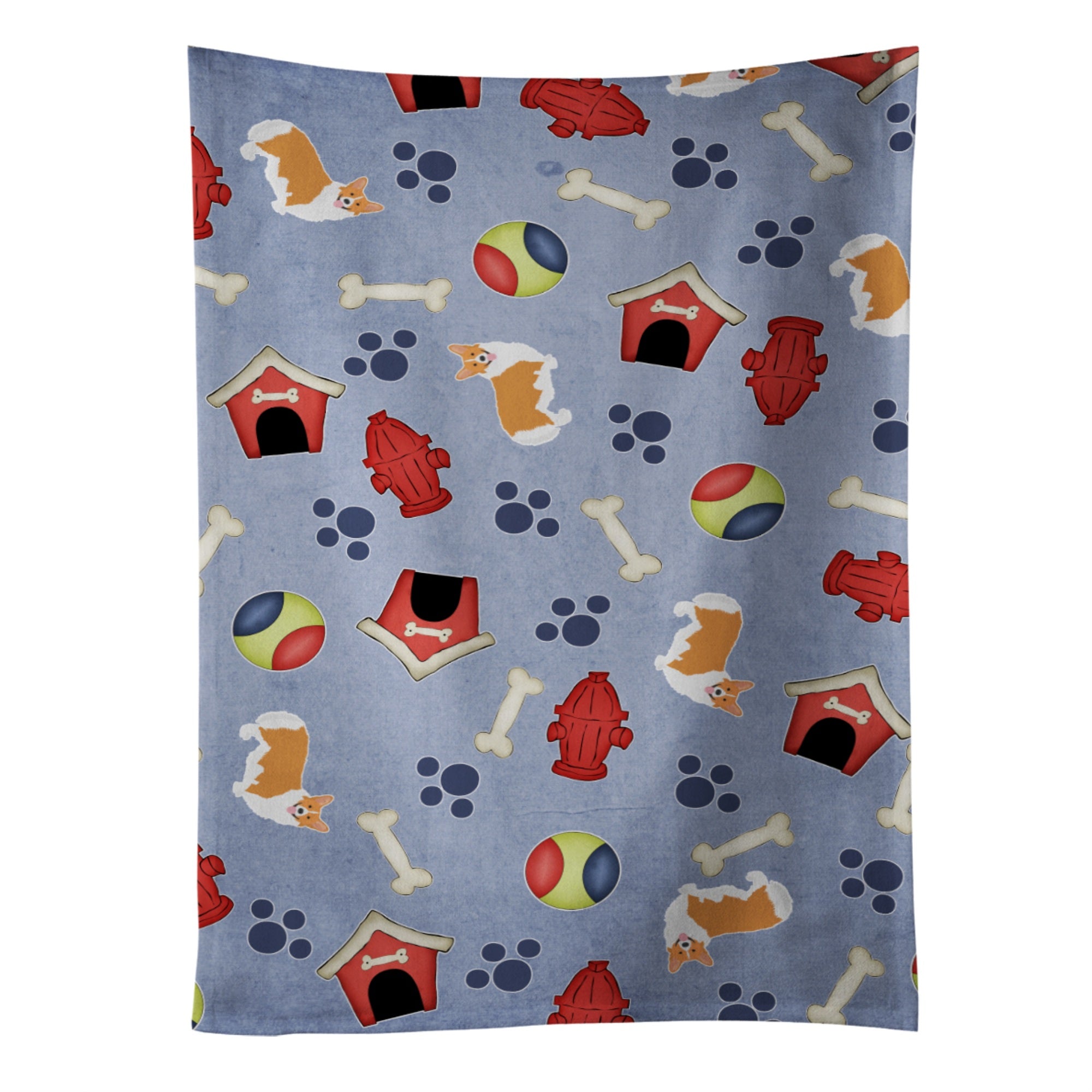 Caroline'S Treasures Bb4109Ktwl Dog House Collection Pembroke Corgi Kitchen Towel, 25 X 15, Multicolor