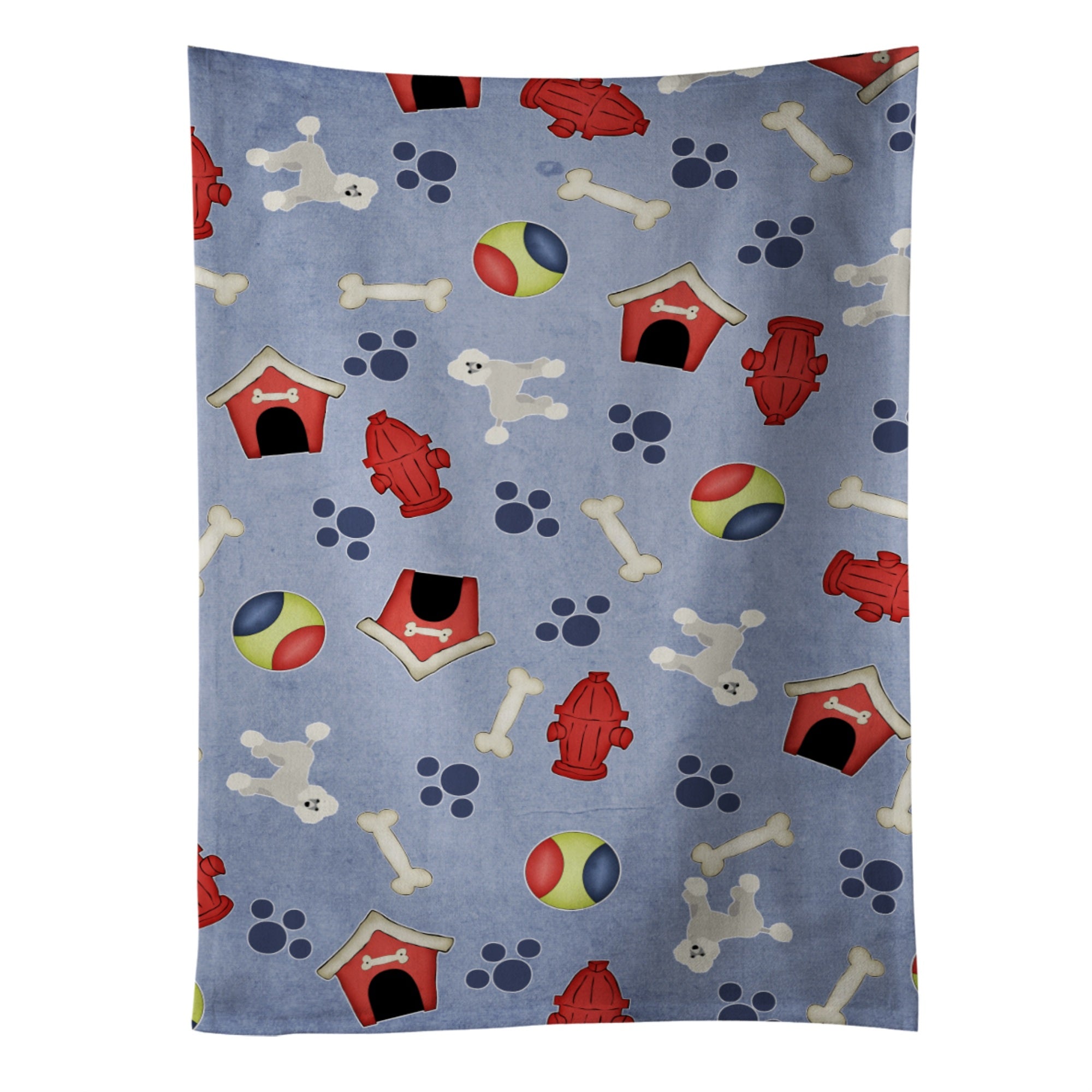 Caroline'S Treasures Bb4112Ktwl Dog House Collection Poodle Kitchen Towel, 25 X 15, Multicolor