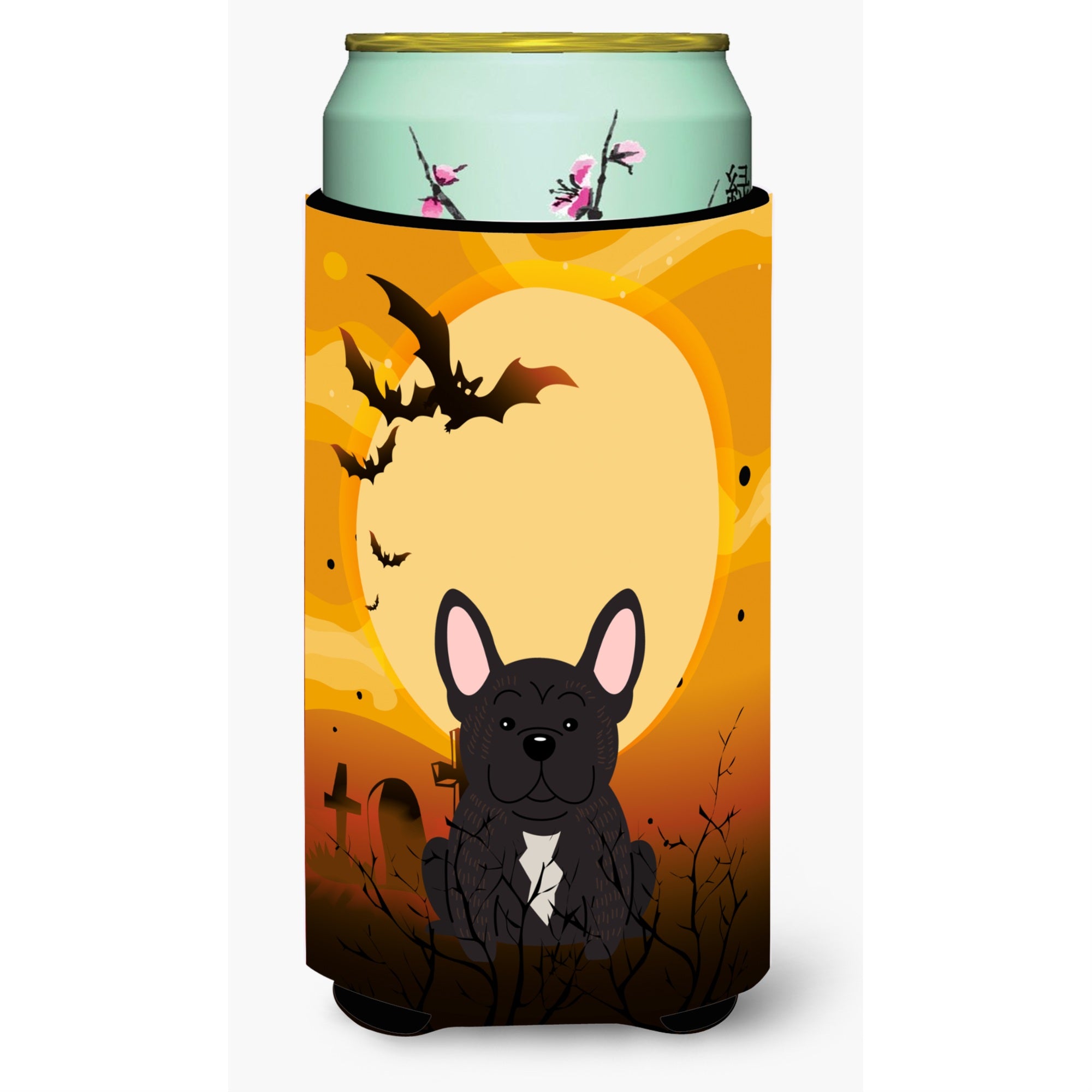Caroline'S Treasures Halloween French Bulldog Brindle Tall Boy Beverage Insulator Hugger Bb4275Tbc, Multicolor