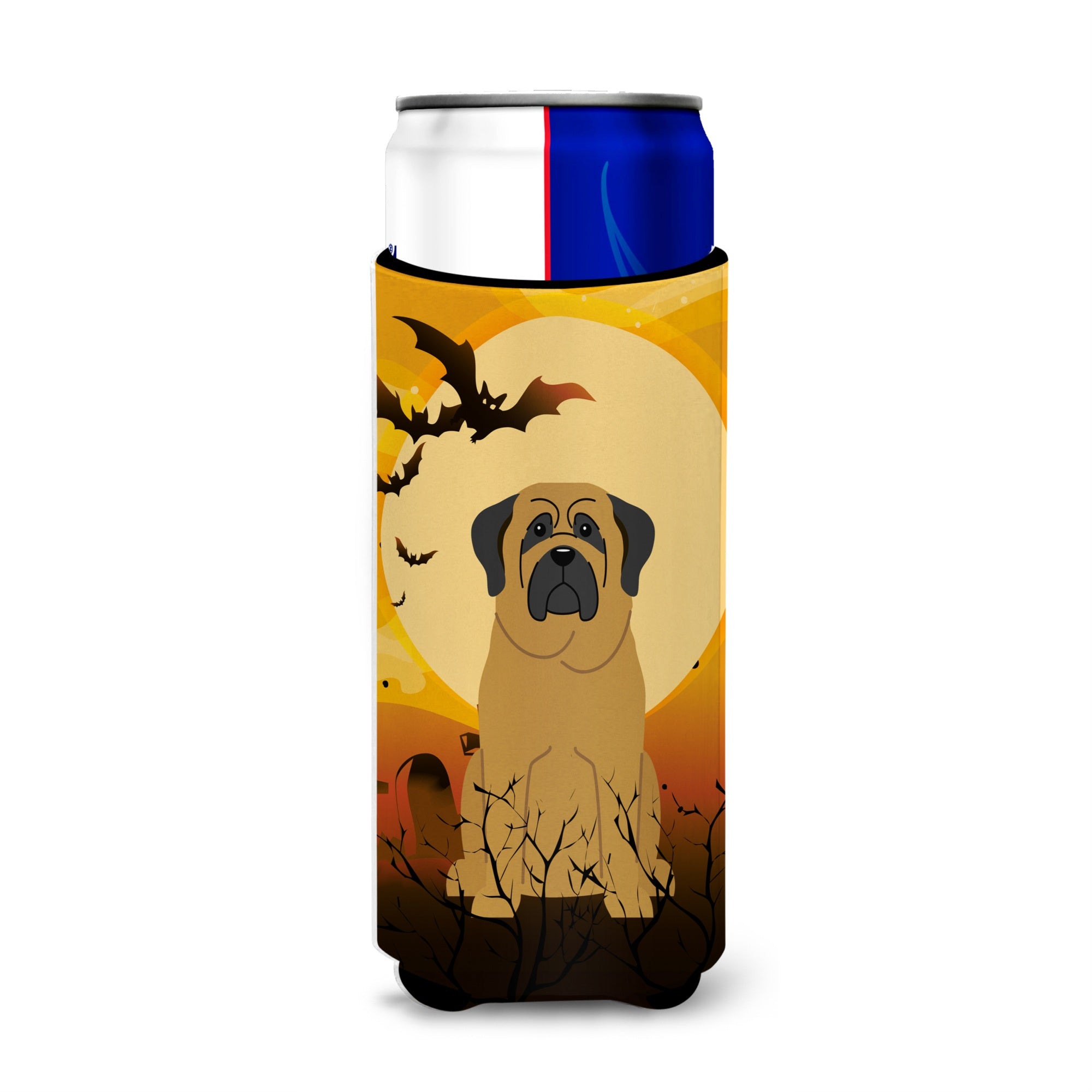 Caroline'S Treasures Bb4284Muk Halloween Mastiff Michelob Ultra Hugger For Slim Cans, Multicolor