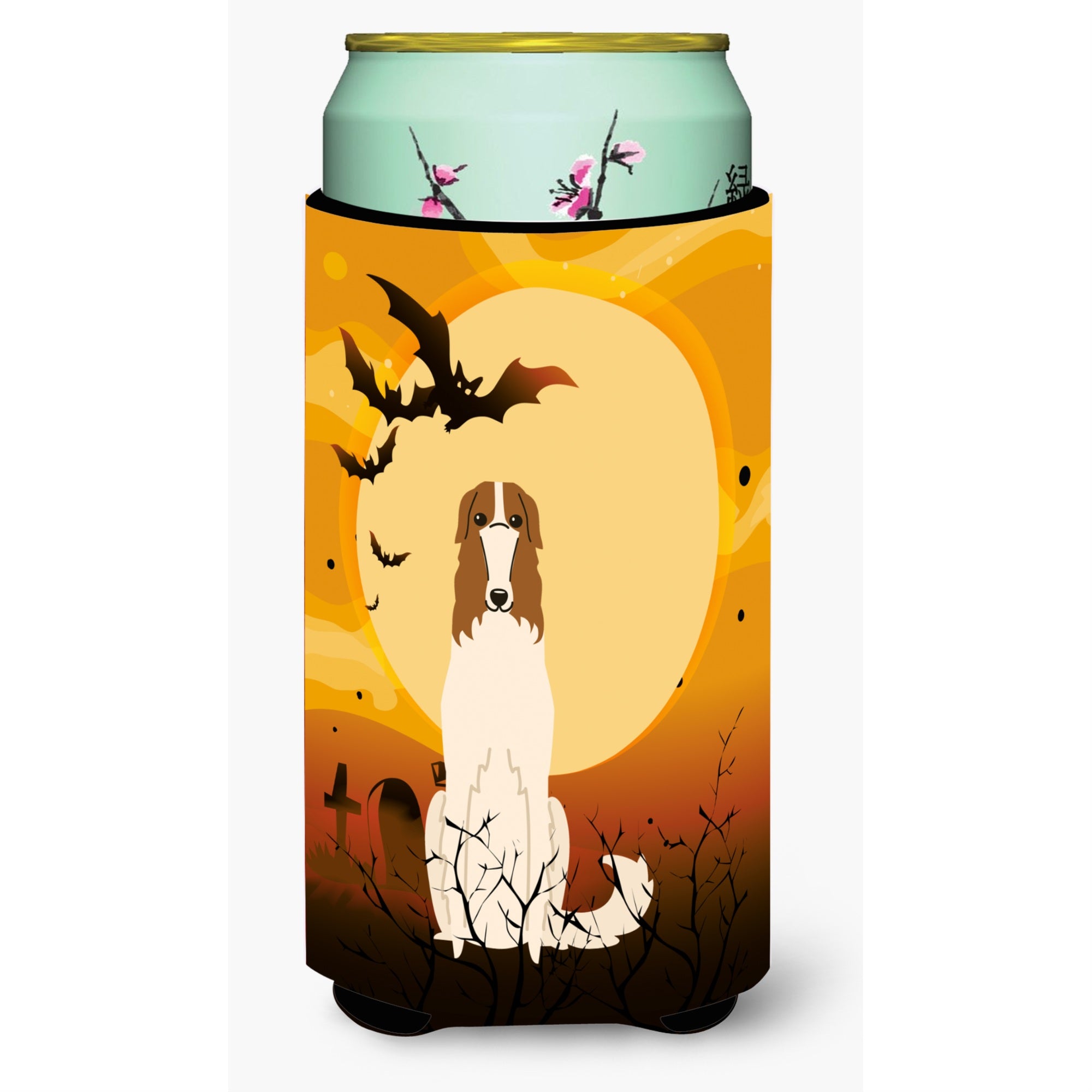 Caroline'S Treasures Halloween Borzoi Tall Boy Beverage Insulator Hugger Bb4289Tbc, Multicolor