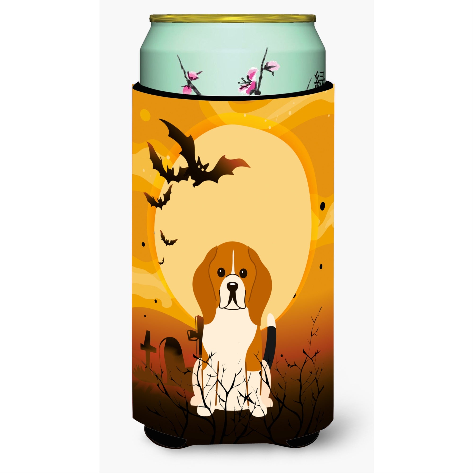 Caroline'S Treasures Halloween Beagle Tricolor Tall Boy Beverage Insulator Hugger Bb4306Tbc, Multicolor