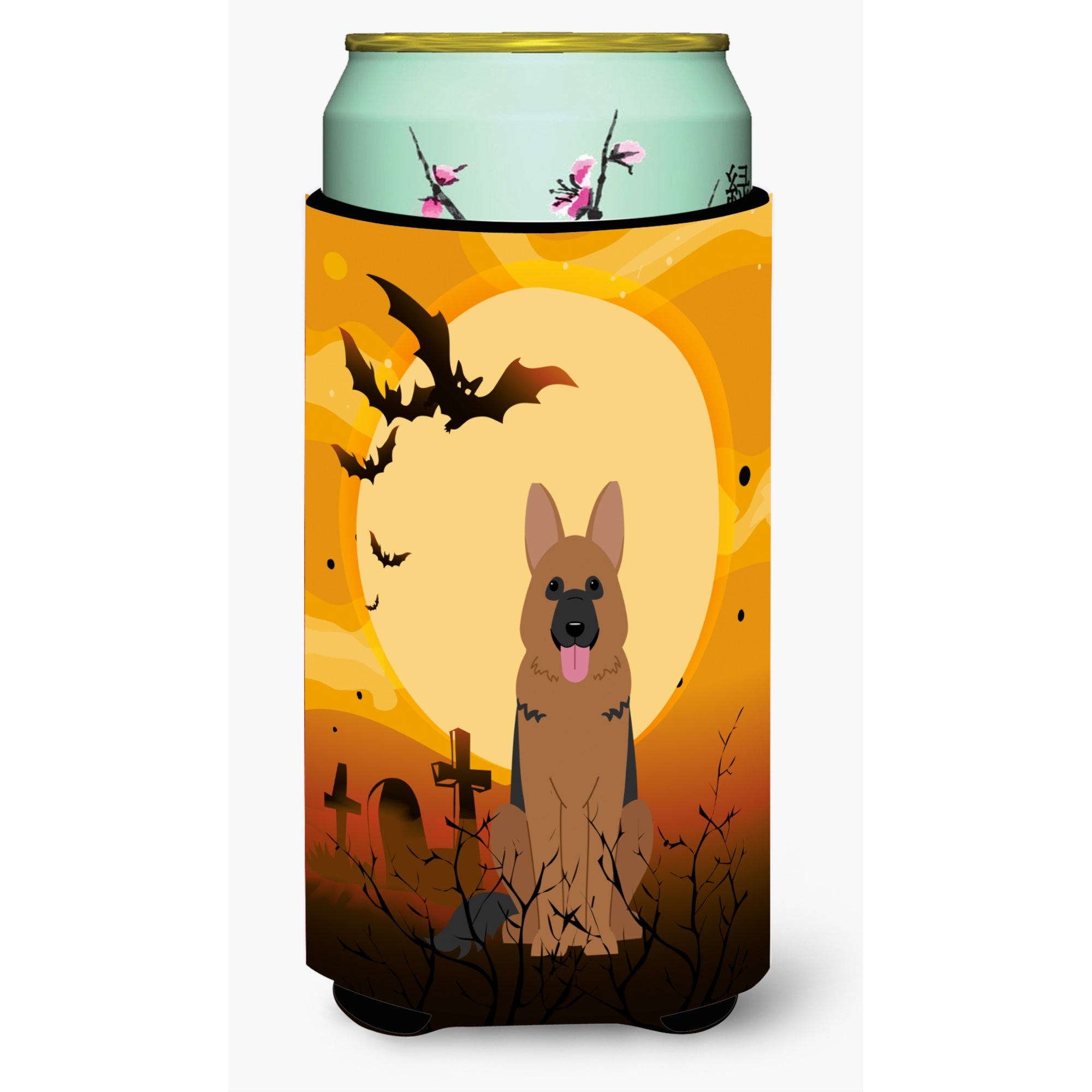 Caroline'S Treasures Halloween German Shepherd Tall Boy Beverage Insulator Hugger Bb4333Tbc, Multicolor