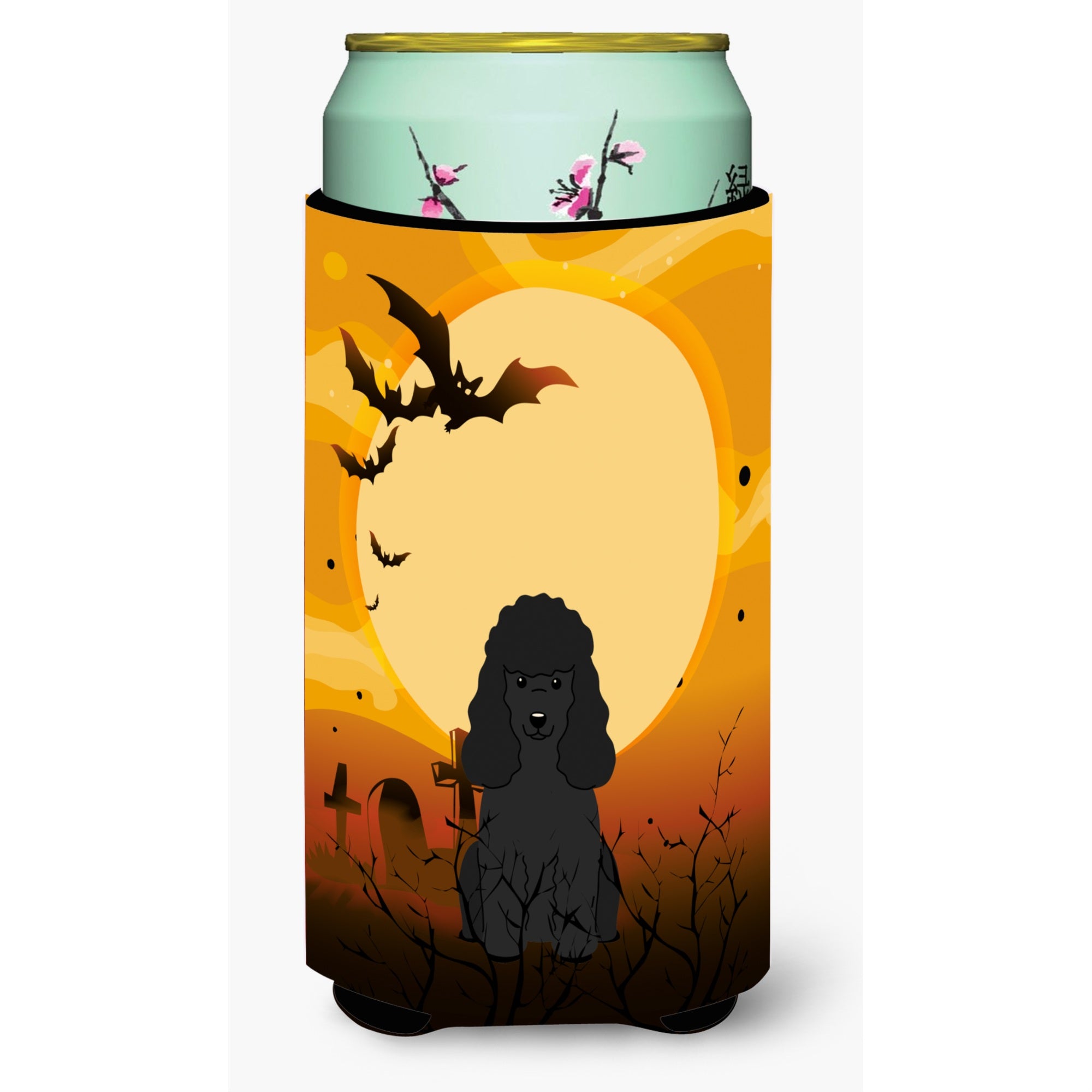 Caroline'S Treasures Halloween Poodle Black Tall Boy Beverage Insulator Hugger Bb4337Tbc, Multicolor