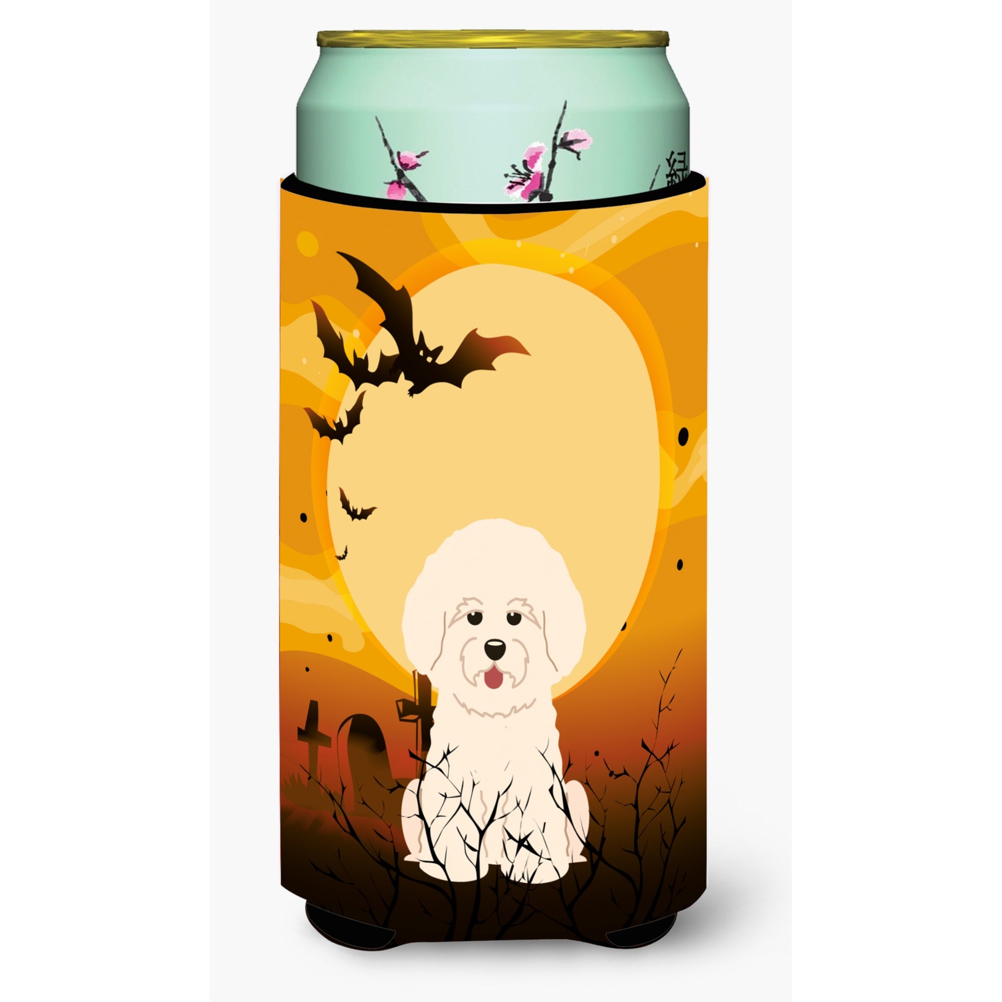 Caroline'S Treasures Halloween Bichon Frise Tall Boy Beverage Insulator Hugger Bb4341Tbc, Multicolor