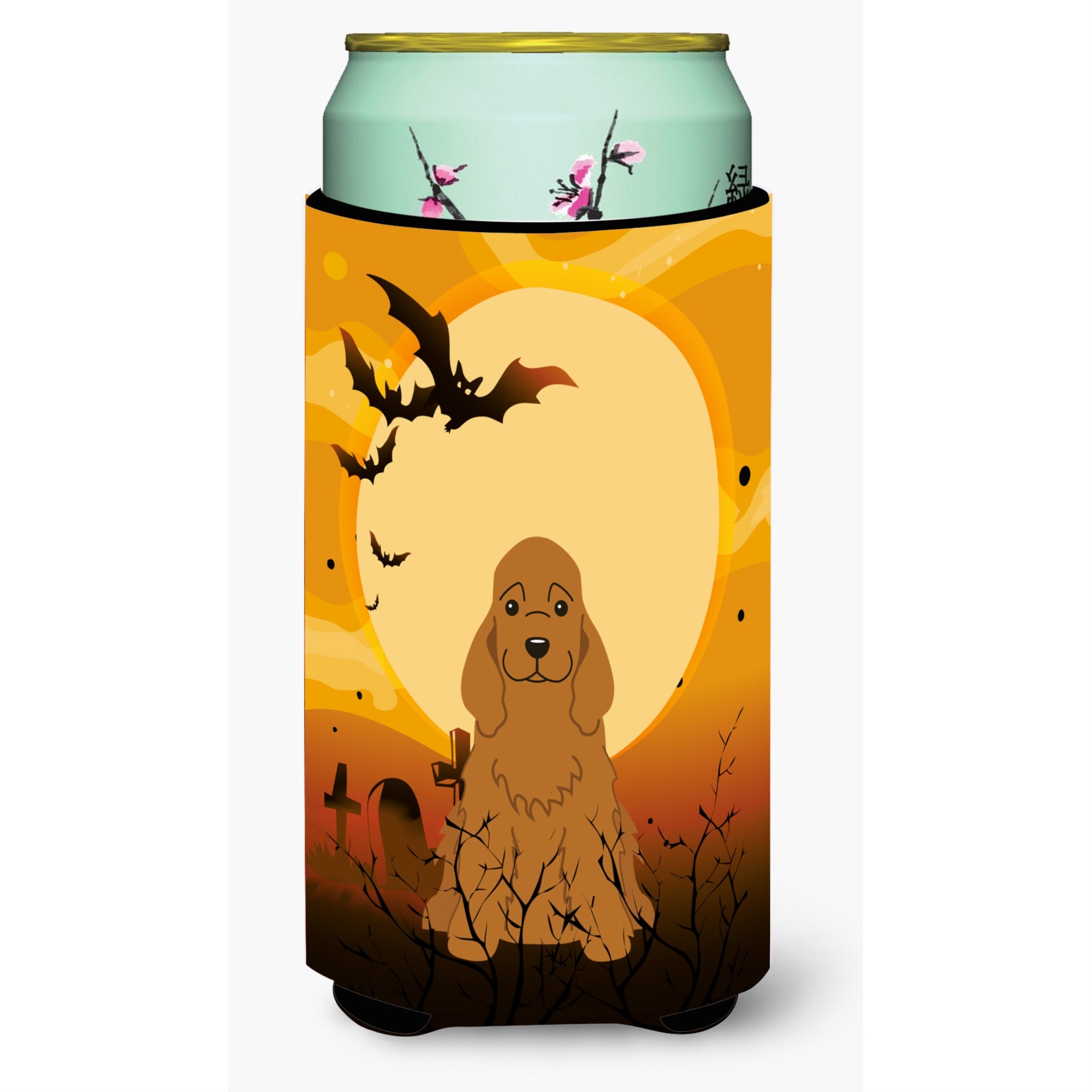 Caroline'S Treasures Halloween Cocker Spaniel Red Tall Boy Beverage Insulator Hugger Bb4361Tbc, Multicolor
