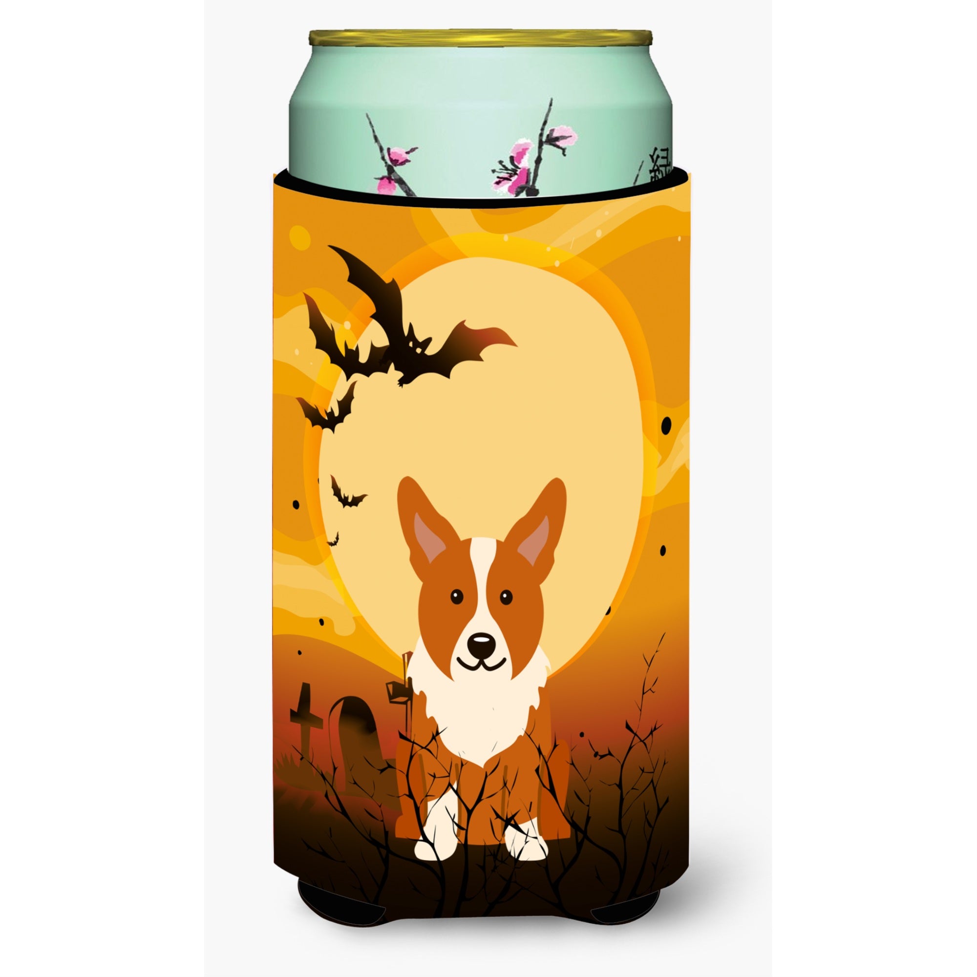 Caroline'S Treasures Halloween Corgi Tall Boy Beverage Insulator Hugger Bb4366Tbc, Multicolor