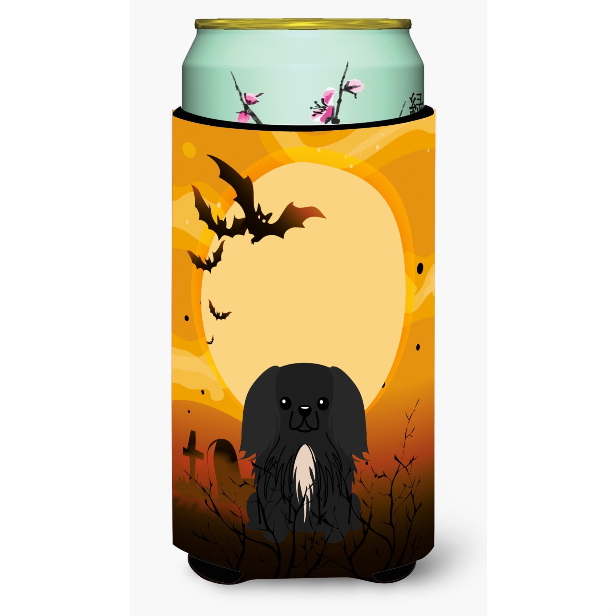 Caroline'S Treasures Halloween Pekingnese Black Tall Boy Beverage Insulator Hugger Bb4373Tbc, Multicolor