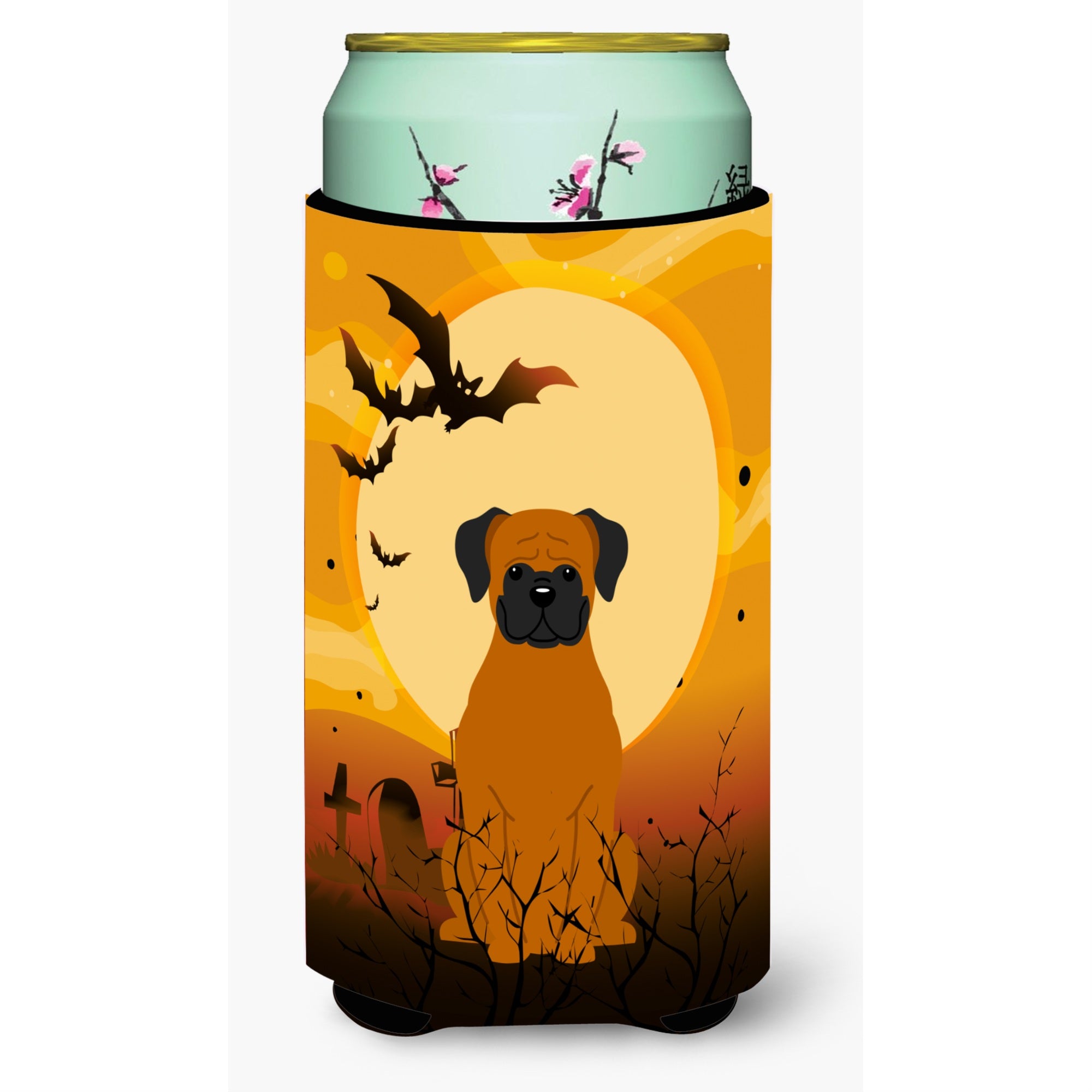 Caroline'S Treasures Halloween Fawn Boxer Tall Boy Beverage Insulator Hugger Bb4381Tbc, Multicolor