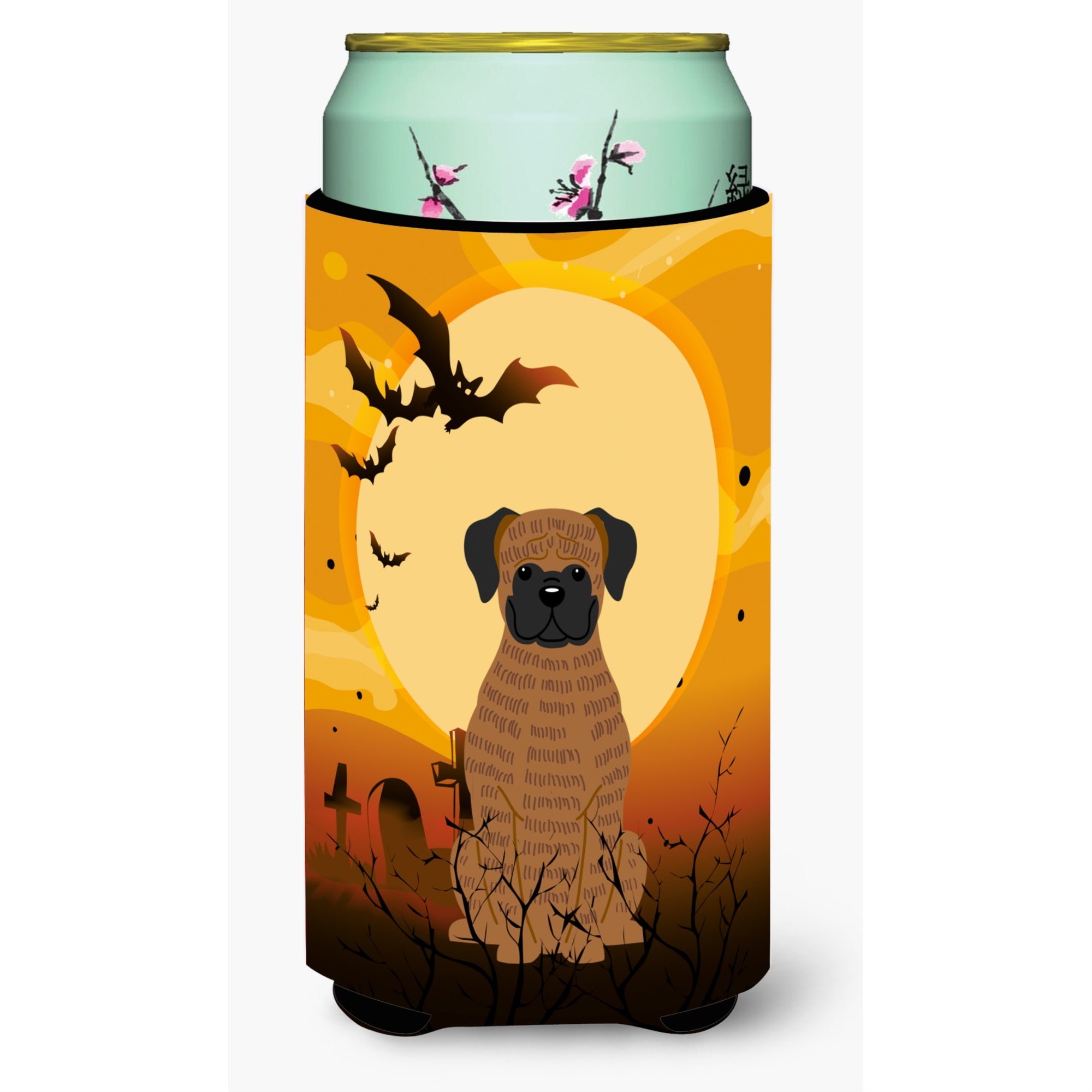 Caroline'S Treasures Halloween Brindle Boxer Tall Boy Beverage Insulator Hugger Bb4383Tbc, Multicolor