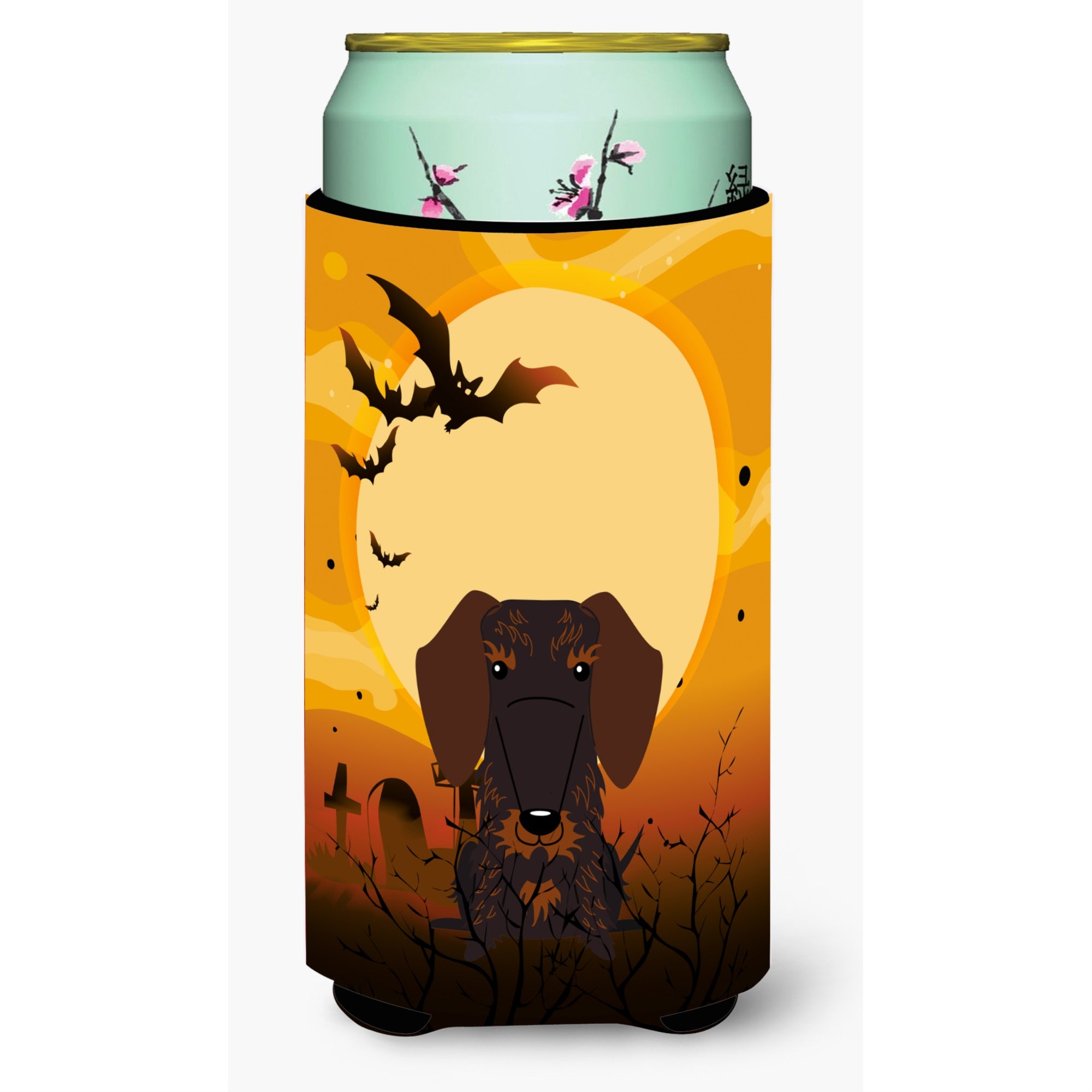Caroline'S Treasures Halloween Wire Haired Dachshund Chocolate Tall Boy Beverage Insulator Hugger Bb4395Tbc, Multicolor