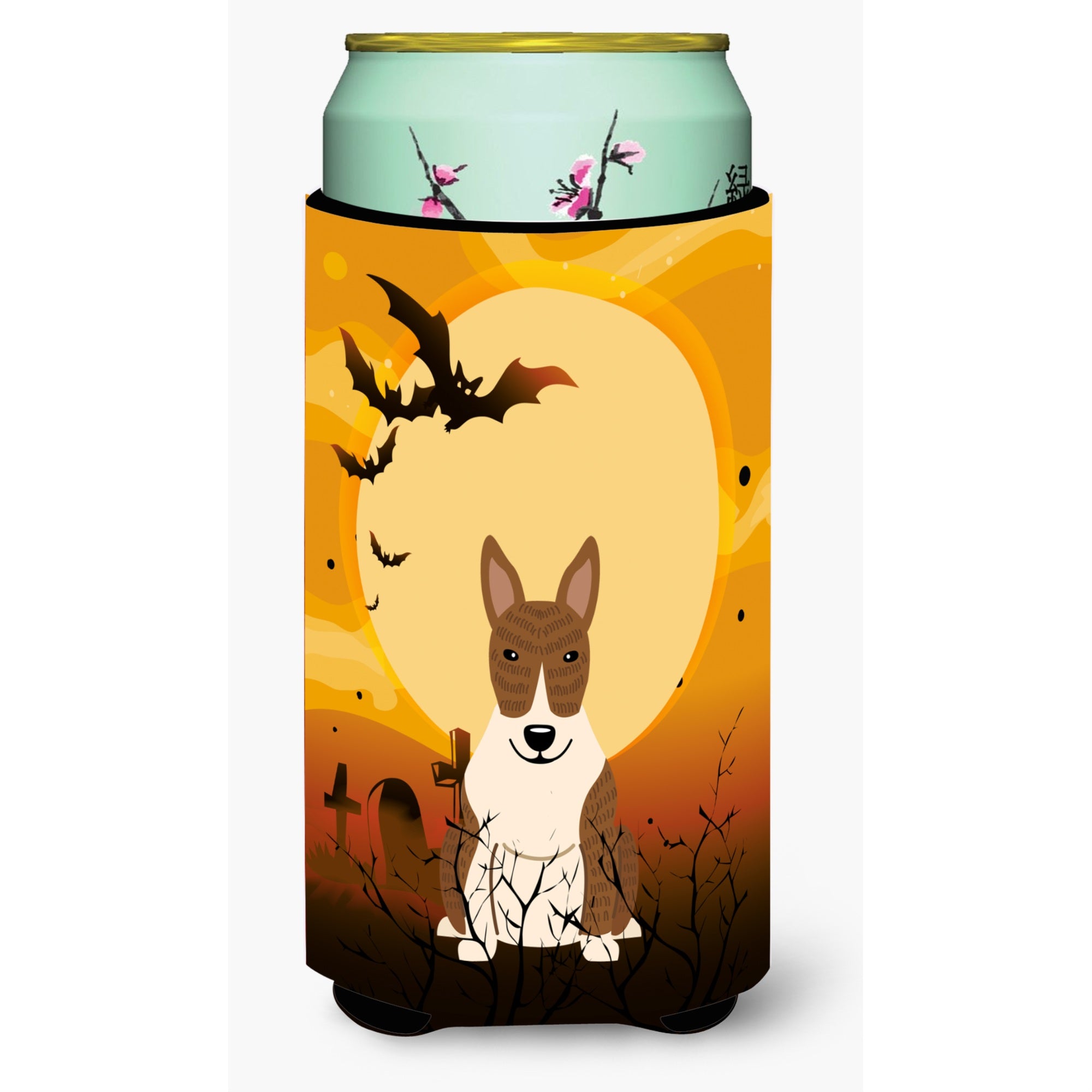 Caroline'S Treasures Halloween Bull Terrier Brindle Tall Boy Beverage Insulator Hugger Bb4403Tbc, Multicolor
