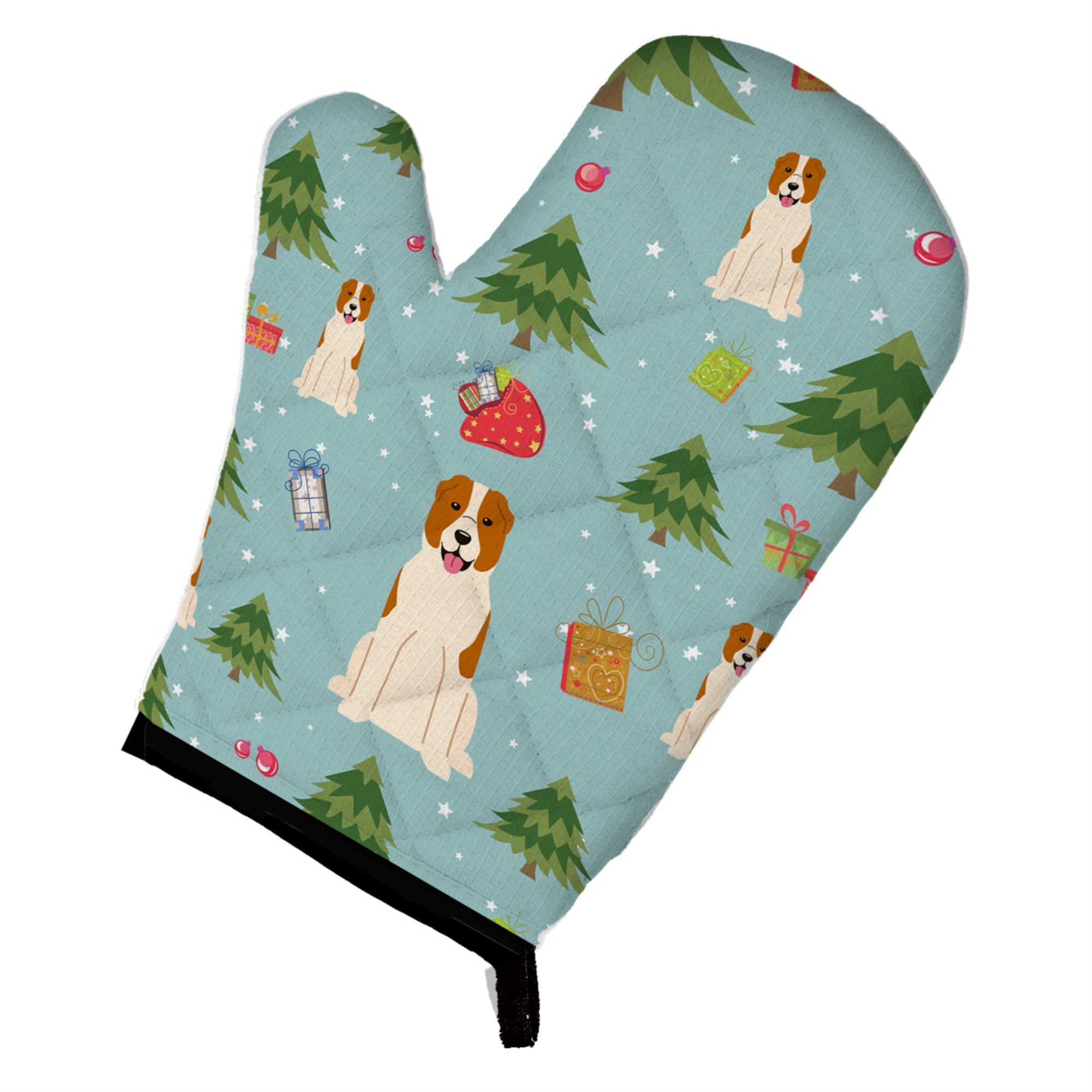 Caroline'S Treasures Bb4709Ovmt Christmas Central Asian Shepherd Dog Oven Mitt, 12 By 8.5, Multicolor