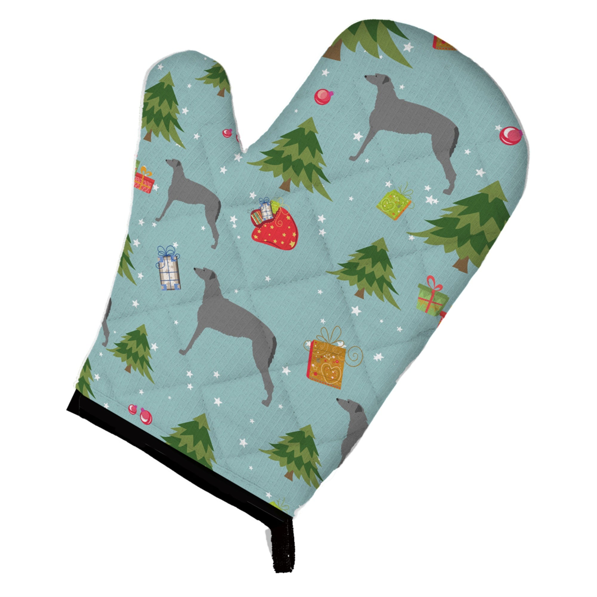Caroline'S Treasures Bb4820Ovmt Christmas Scottish Deerhound Oven Mitt, 12 By 8.5, Multicolor