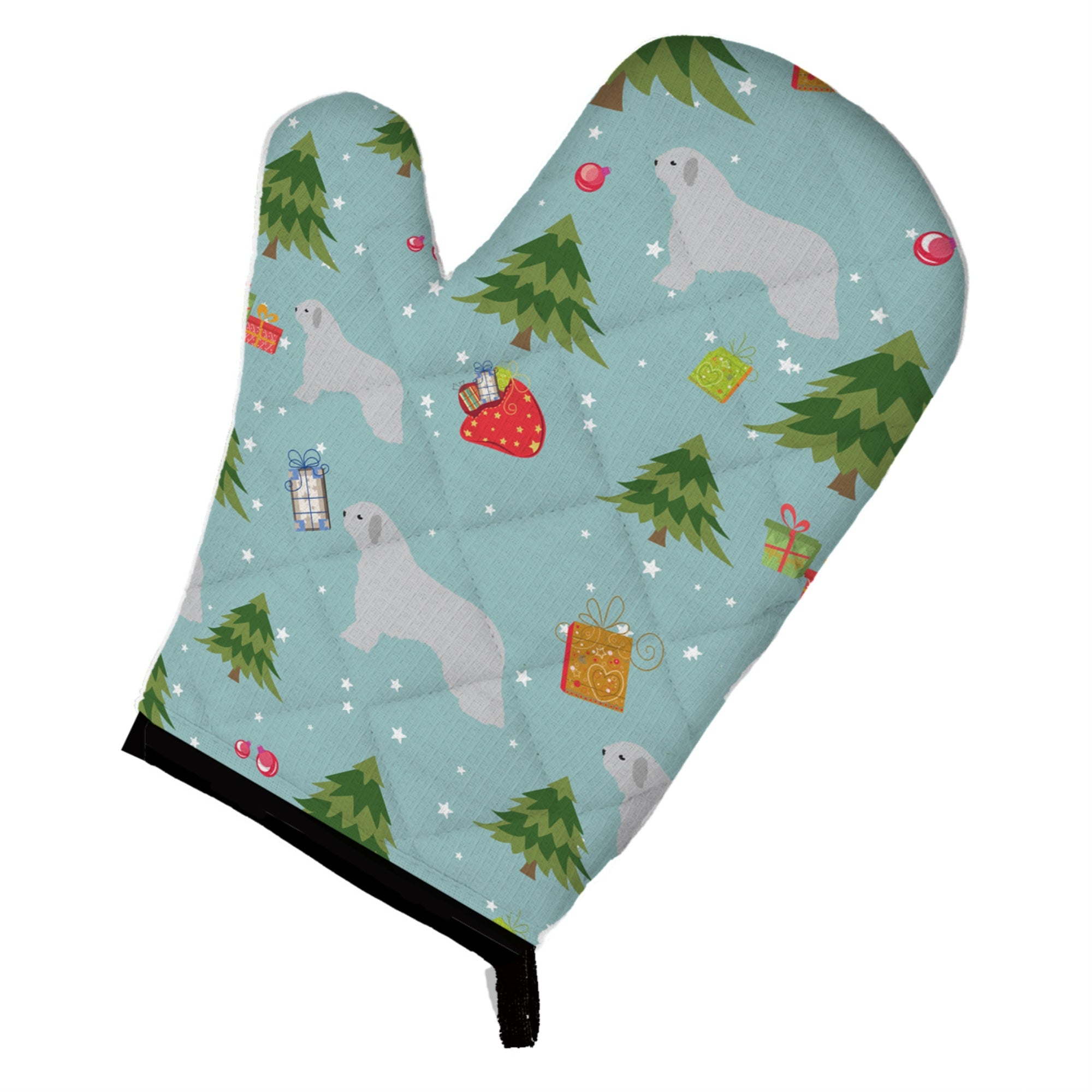 Caroline'S Treasures Bb4839Ovmt Christmas Spanish Water Dog Oven Mitt, 12 By 8.5, Multicolor