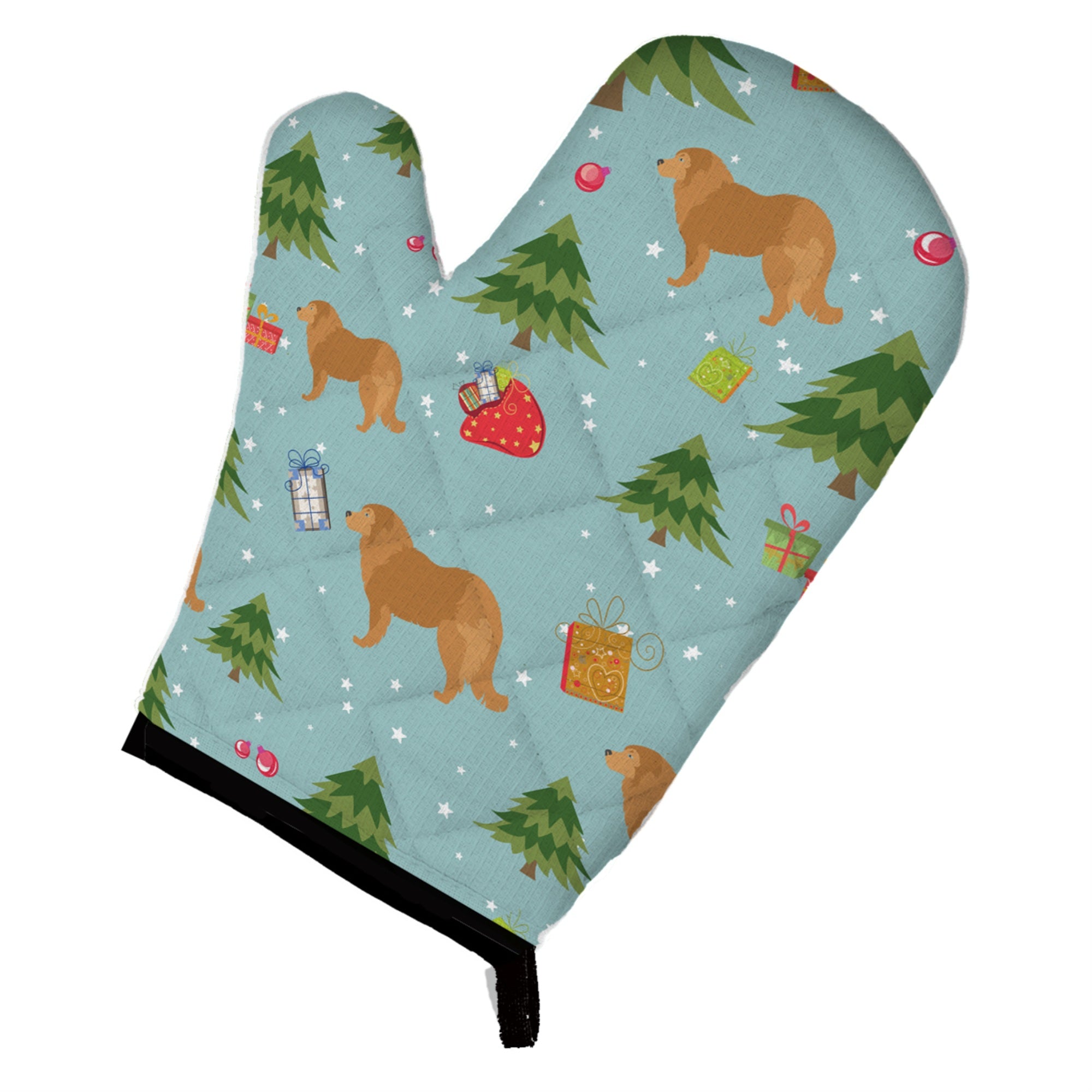 Caroline'S Treasures Bb4849Ovmt Christmas Caucasian Shepherd Dog Oven Mitt, 12 By 8.5, Multicolor
